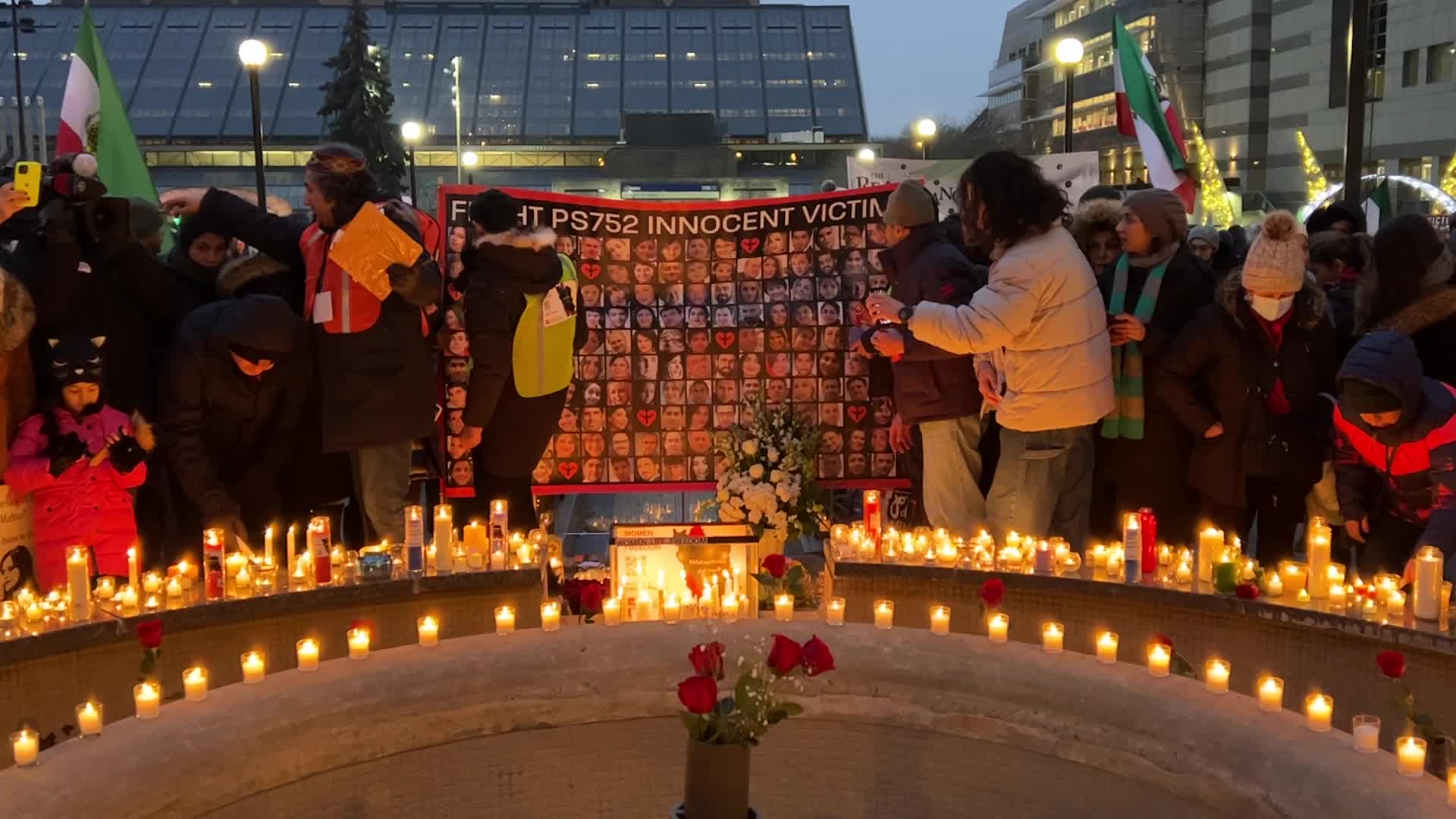 Candlelight vigil on the 3rd anniversary of the downing of Flight PS752