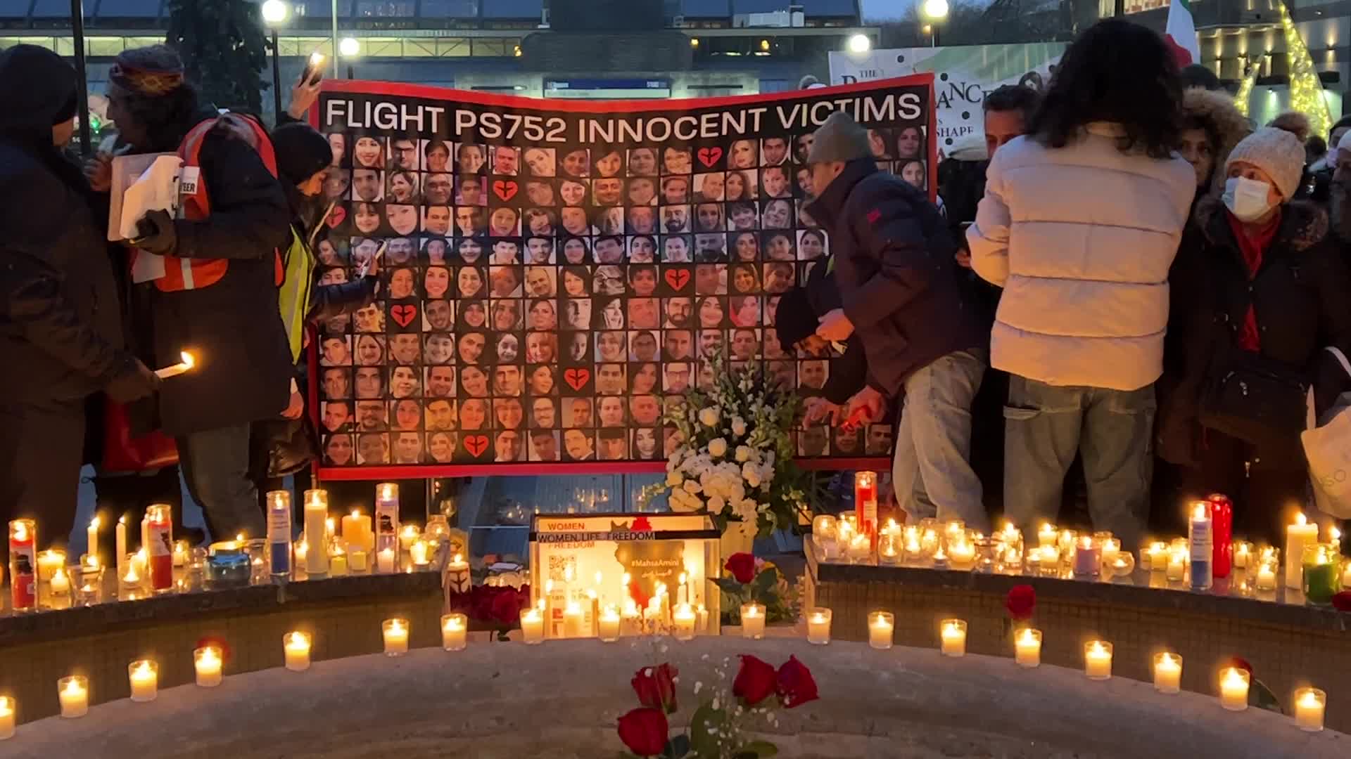 Candlelight vigil on the 3rd anniversary of the downing of Flight PS752