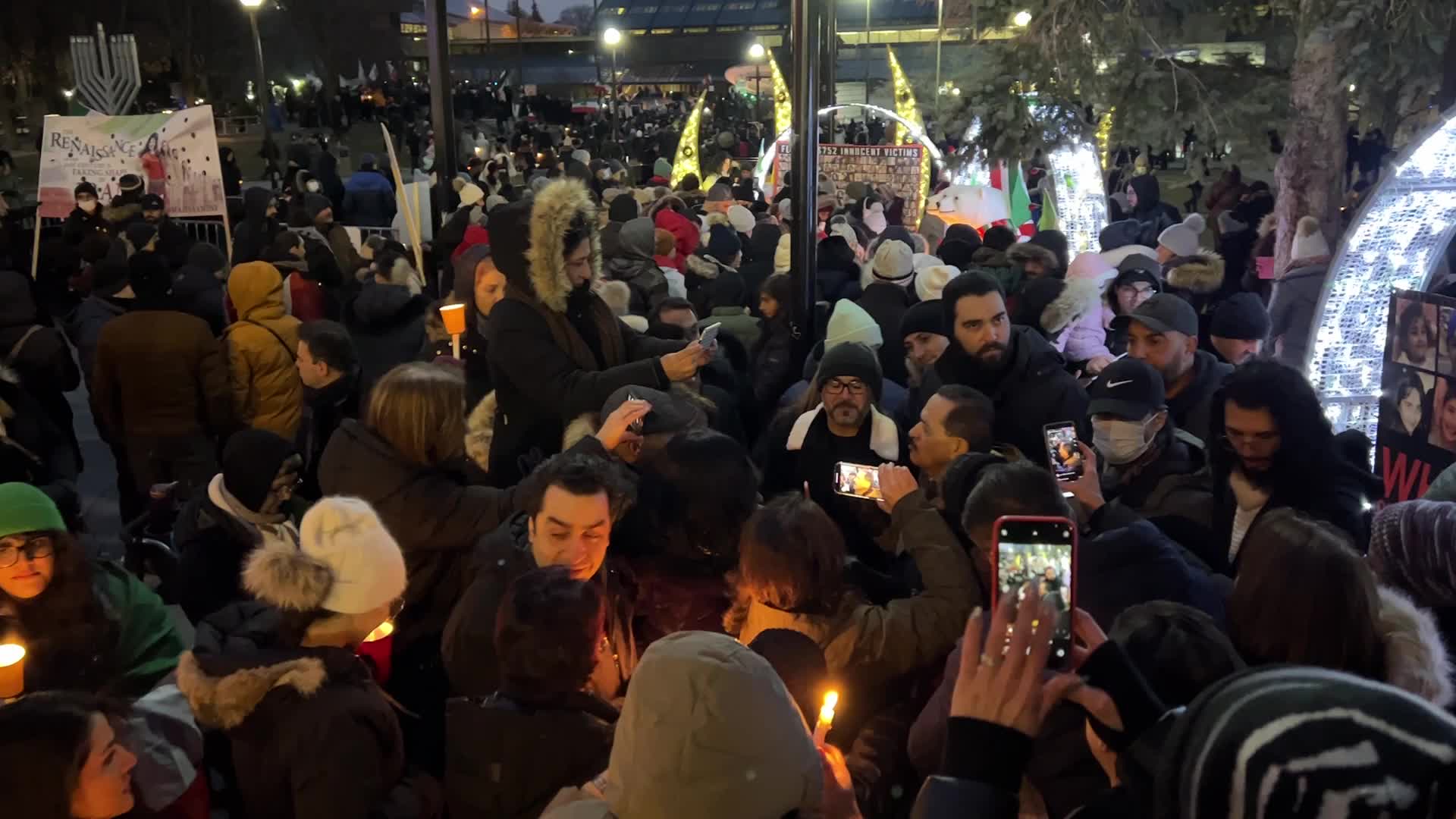 Candlelight vigil on the 3rd anniversary of the downing of Flight PS752