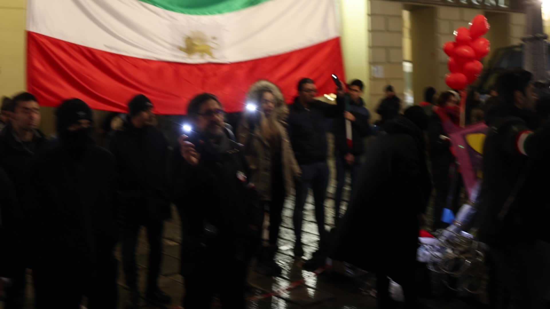 People march In Torino to honor victims of PS752 plane crashed in Teheran