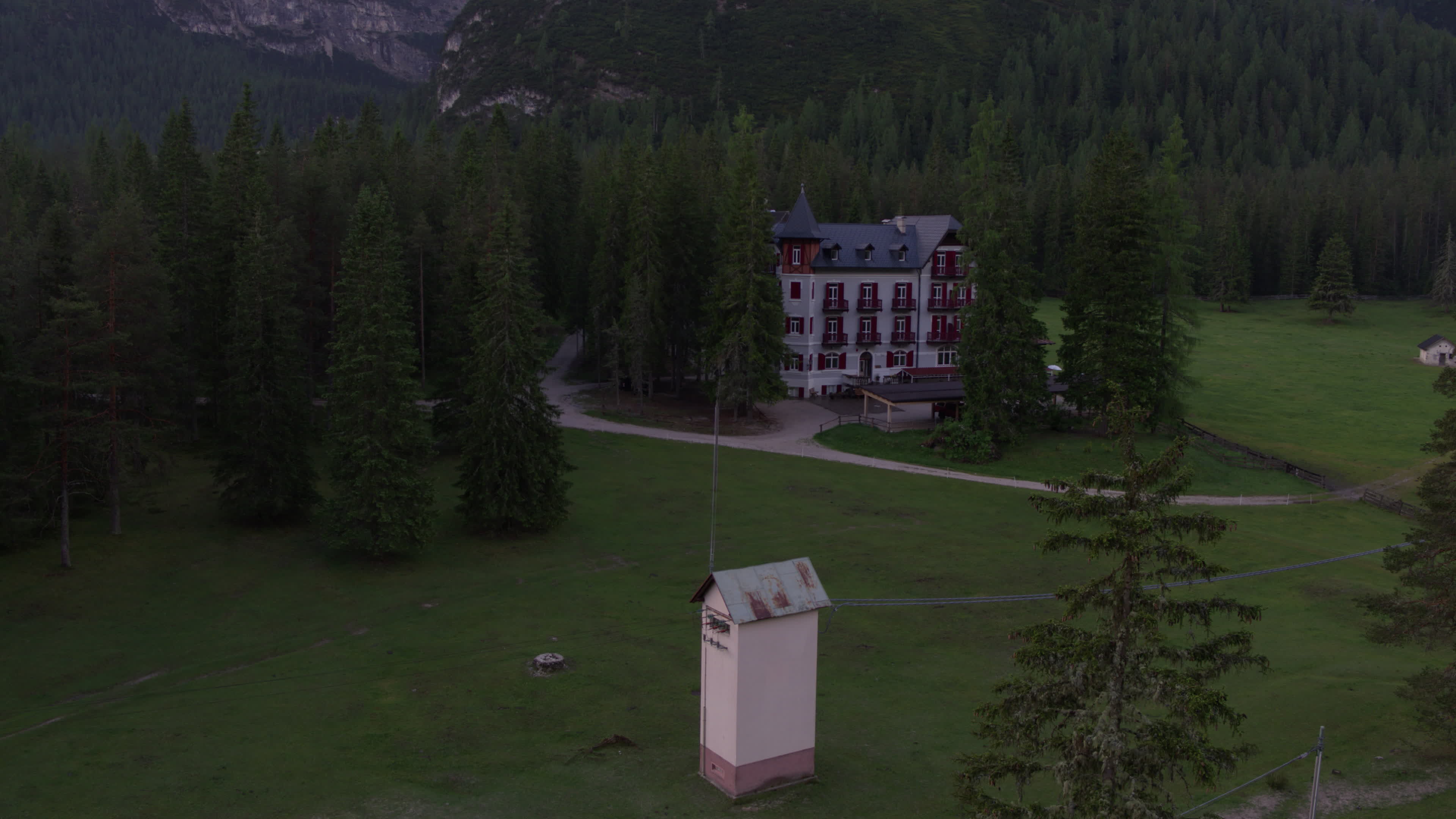 Drone View of Dolomites (Alps)