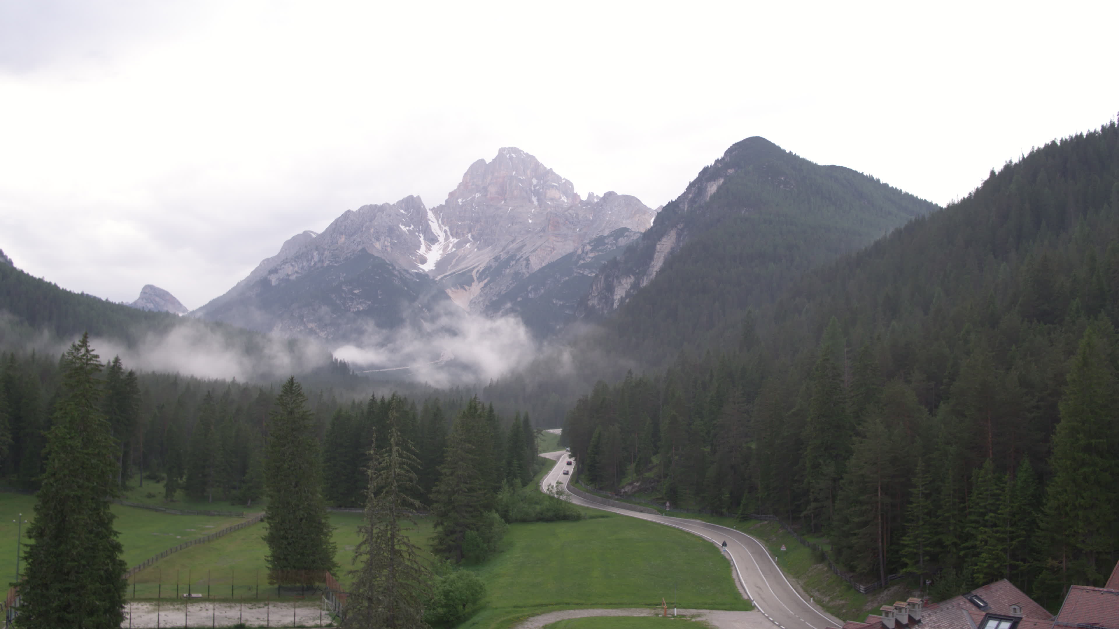 Drone View of Dolomites (Alps)
