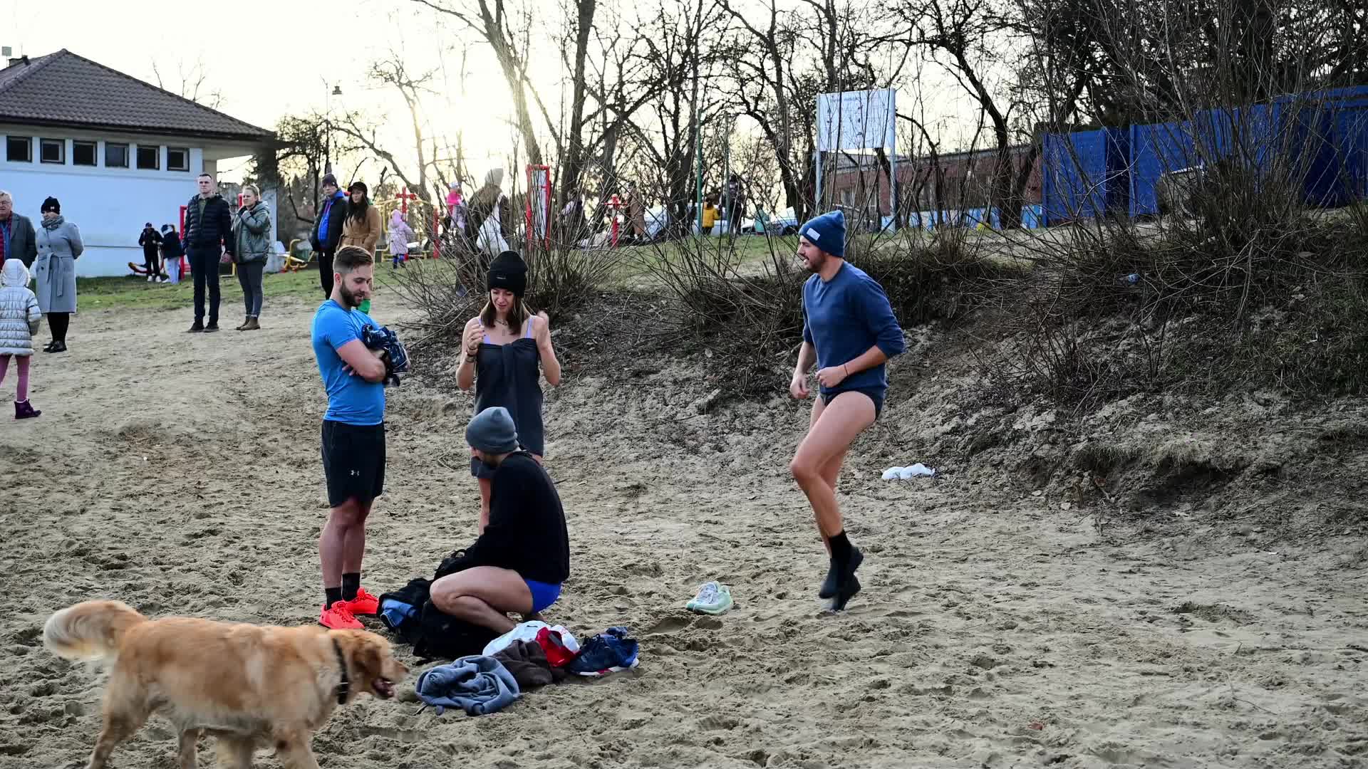New Years Day Cold Water Swim Warsaw