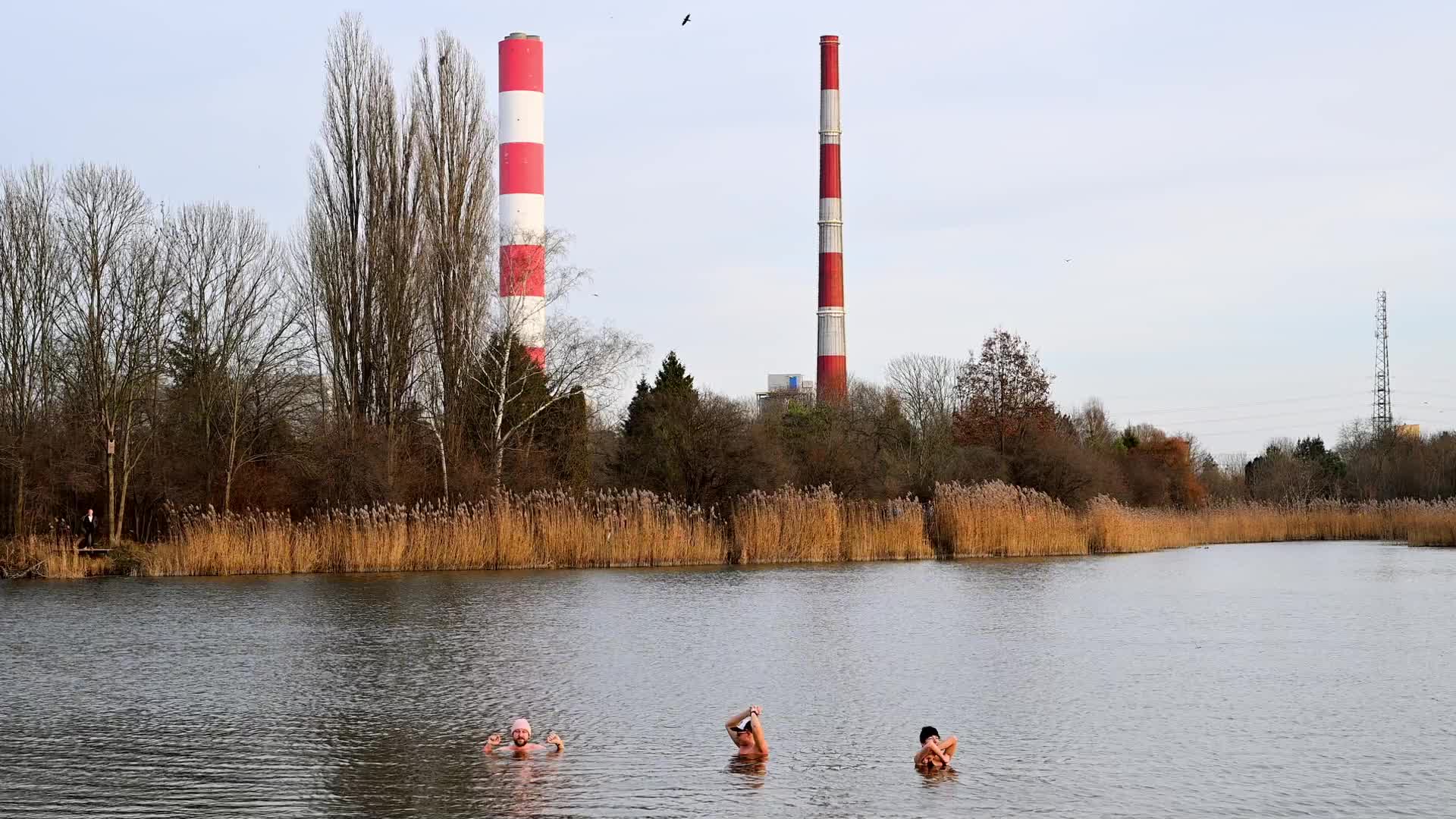 New Years Day Cold Water Swim Warsaw
