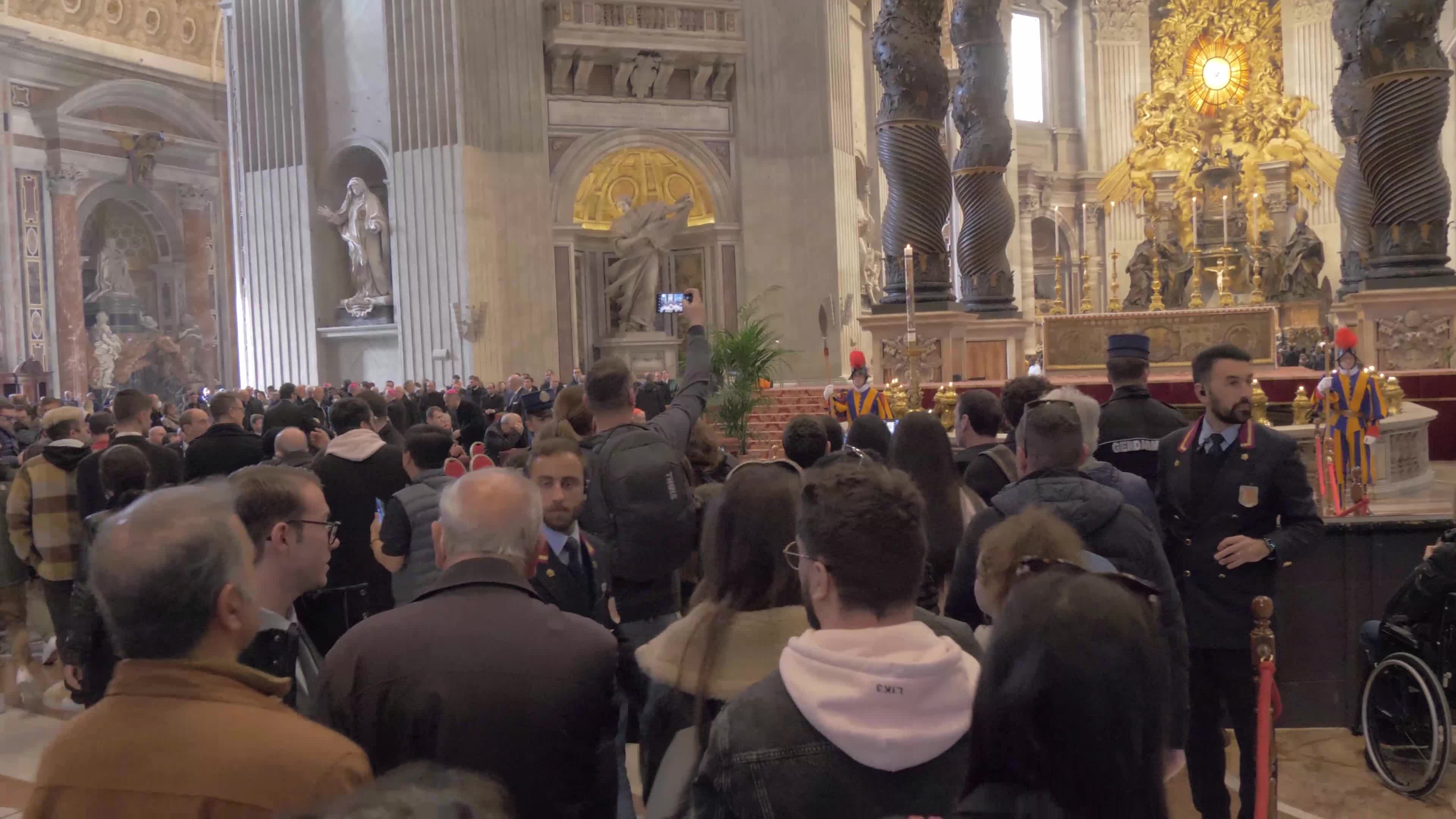 The Body Of Pope Emeritus Benedict XVI Lies In State At St. Peter's