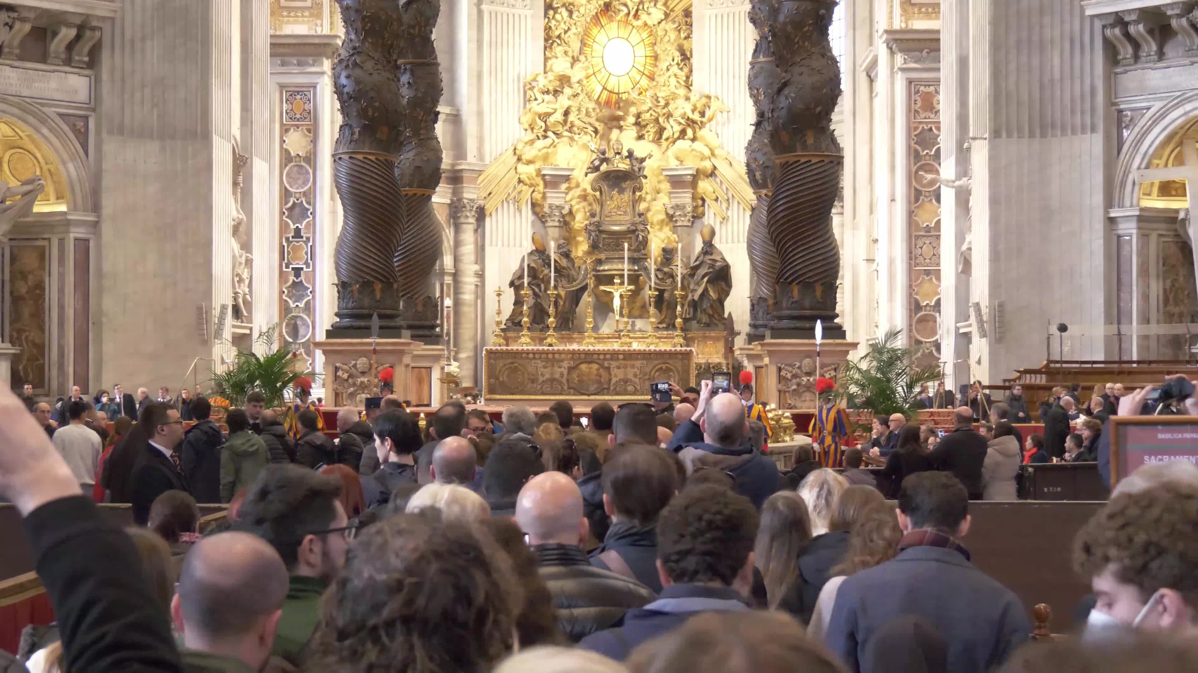 The Body Of Pope Emeritus Benedict XVI Lies In State At St. Peter's