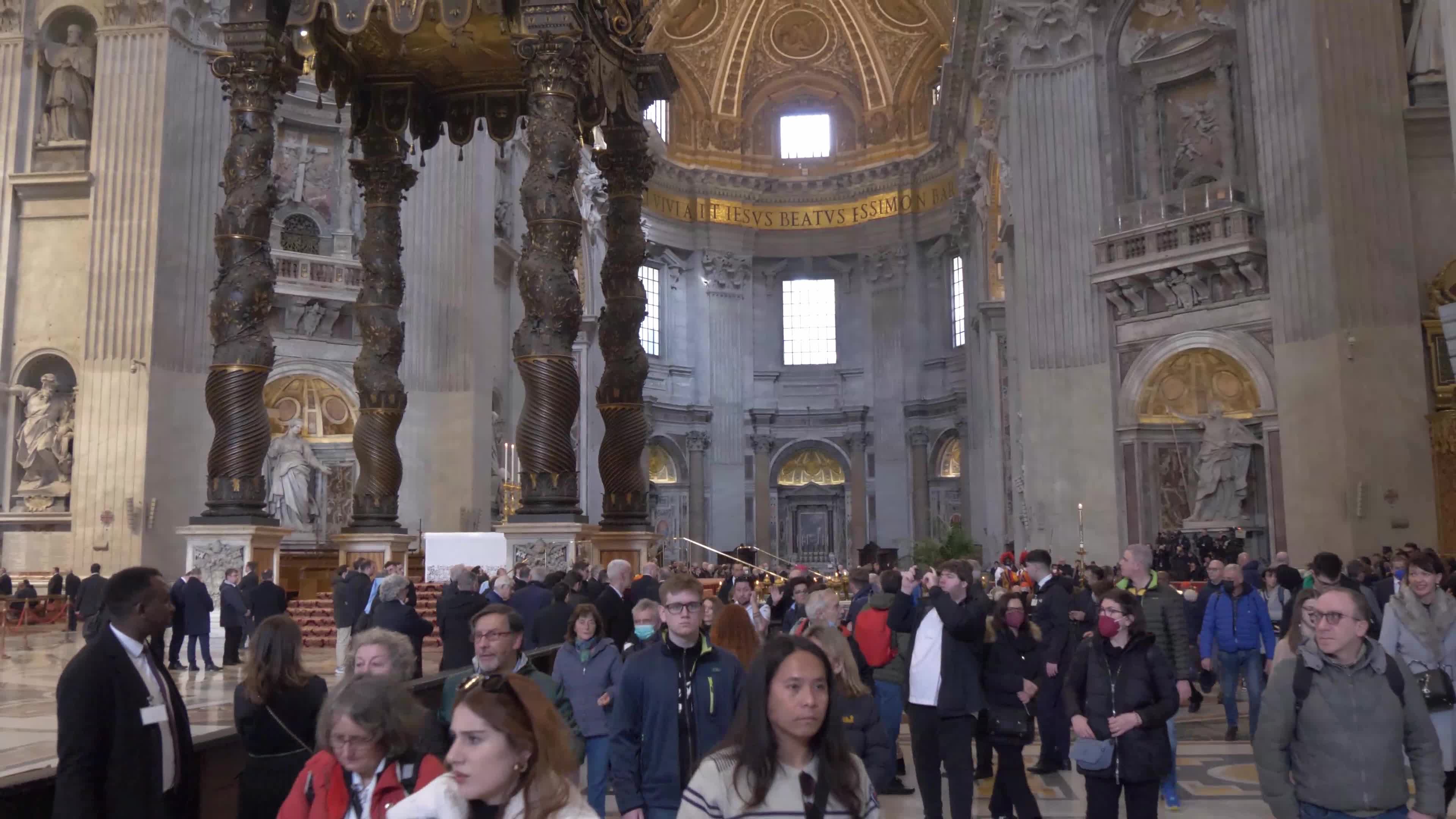 The Body Of Pope Emeritus Benedict XVI Lies In State At St. Peter's