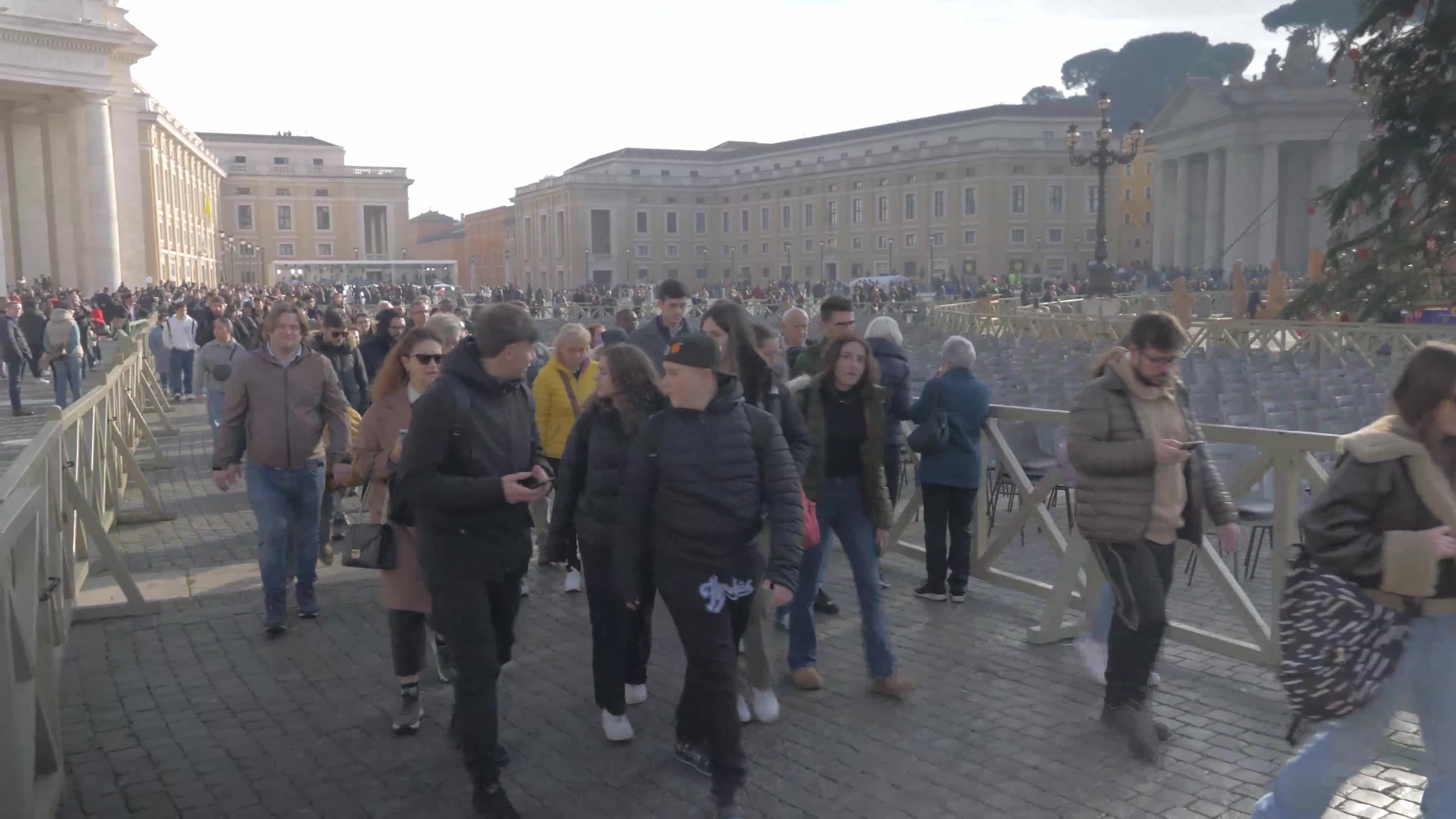 The Body Of Pope Emeritus Benedict XVI Lies In State At St. Peter's