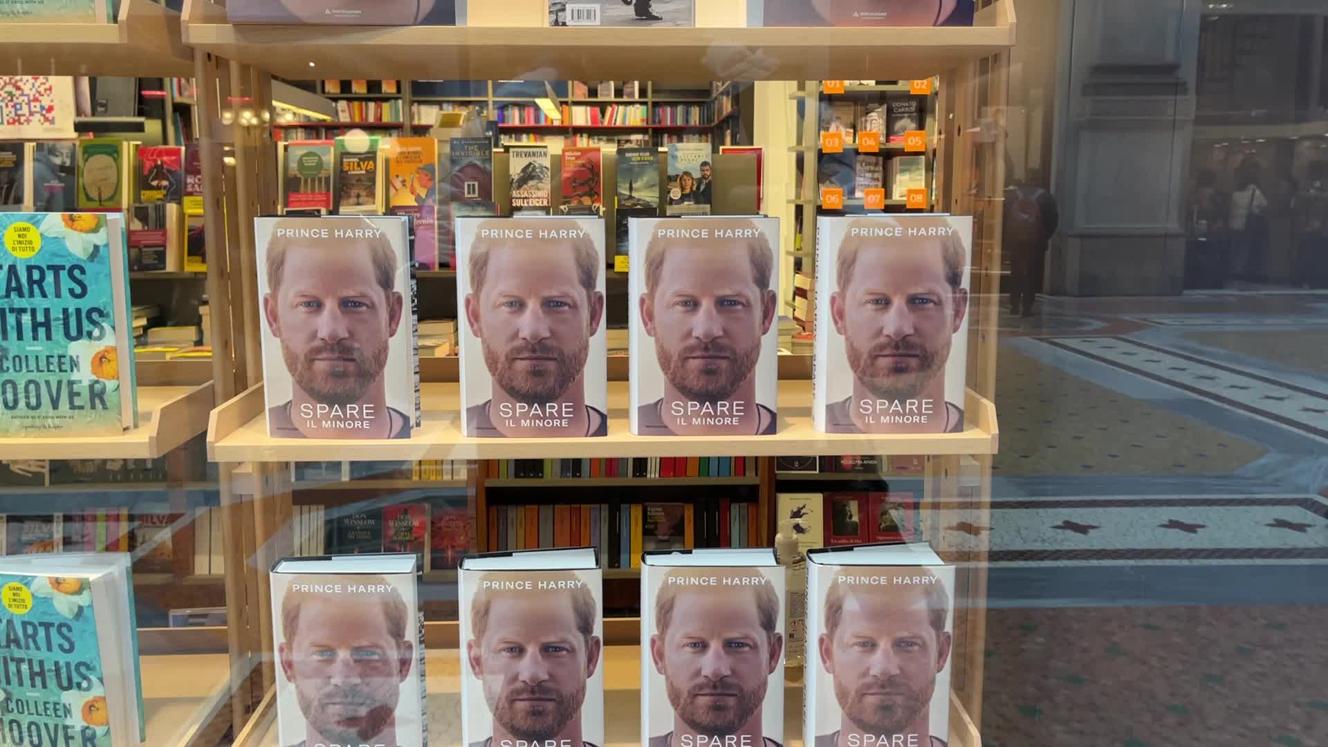 The Prince Harry autobiography memoir book Spare goes on sale In Milan