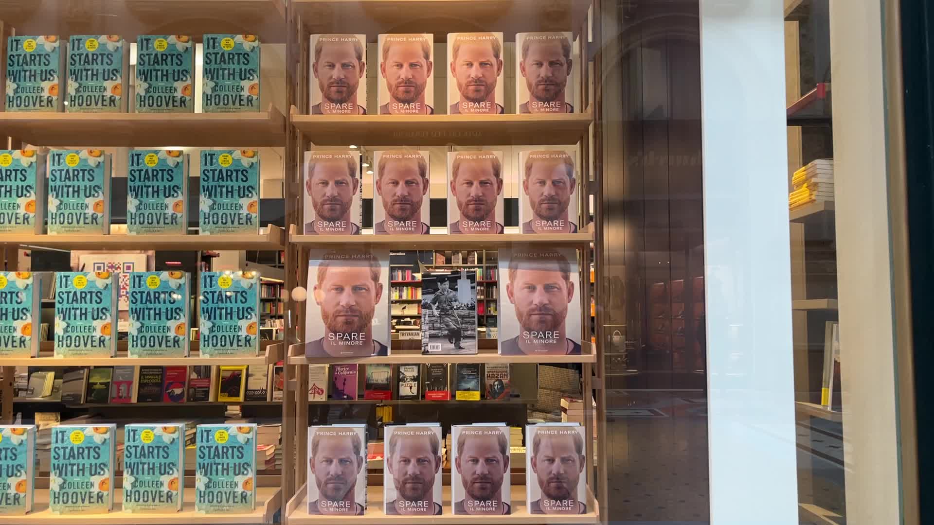 The Prince Harry autobiography memoir book Spare goes on sale In Milan