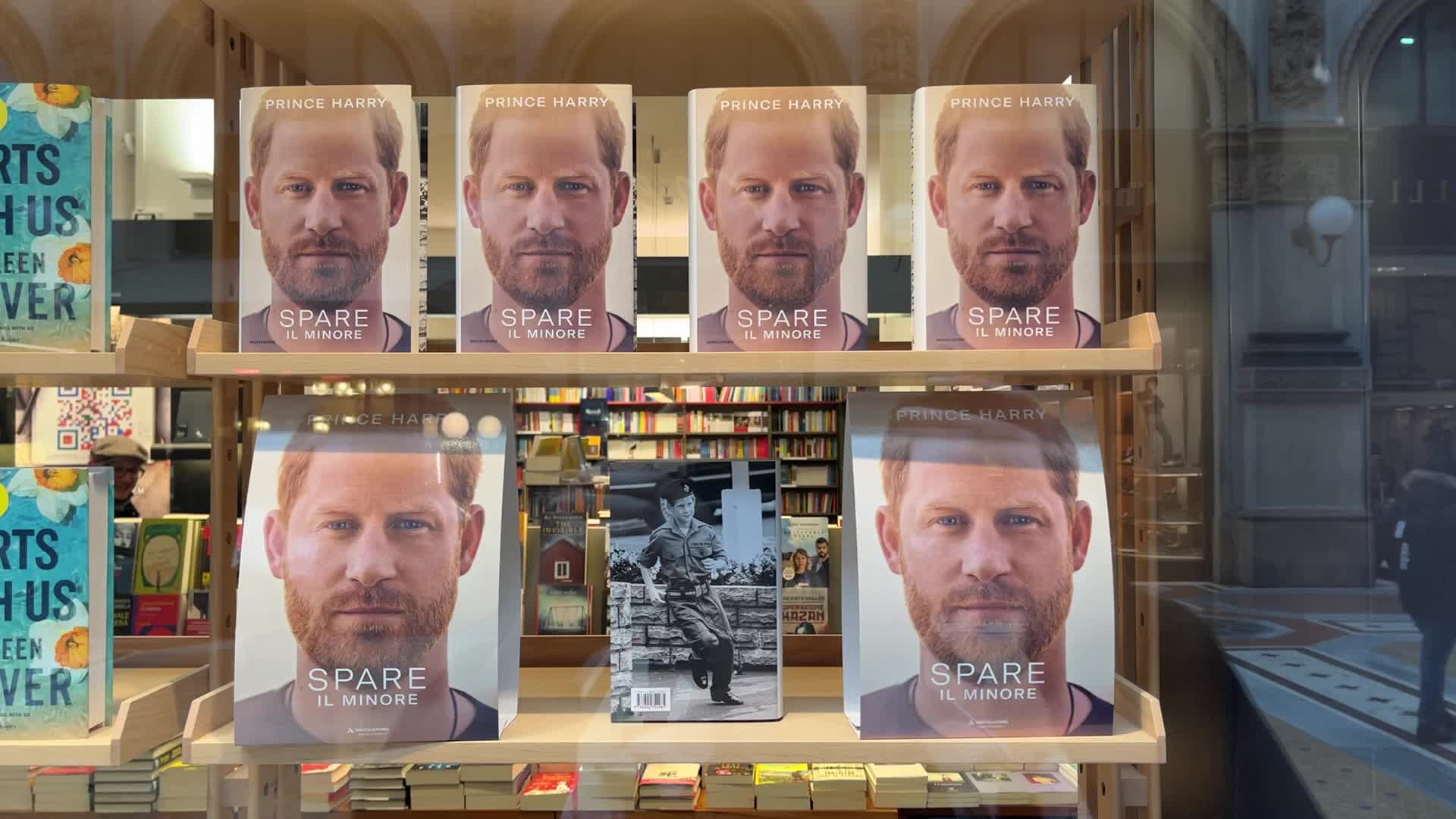 The Prince Harry autobiography memoir book Spare goes on sale In Milan