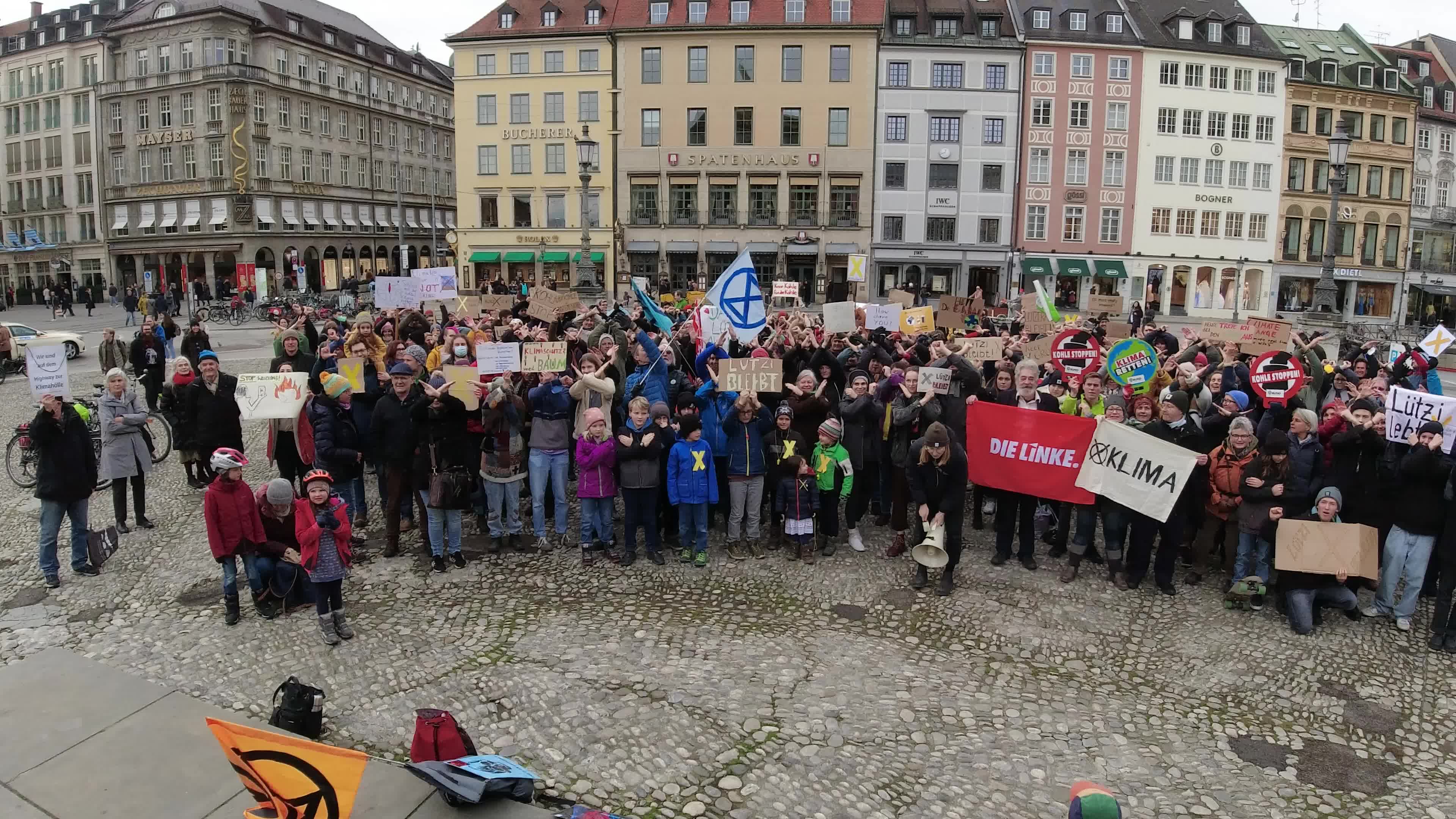Luetzerath must be saved protest in Munich