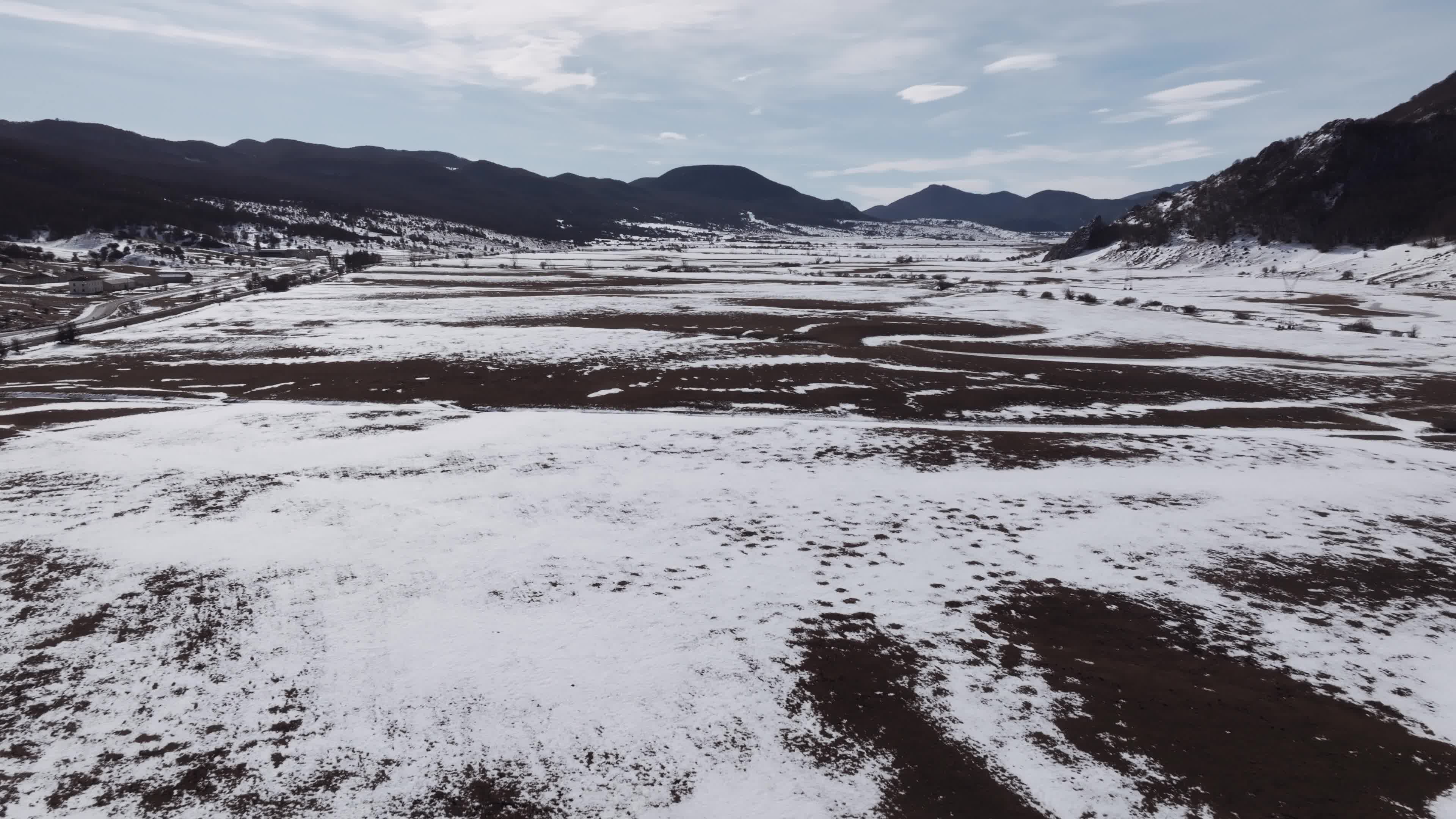 Drone View Of the Trans-Siberian Train of Italy