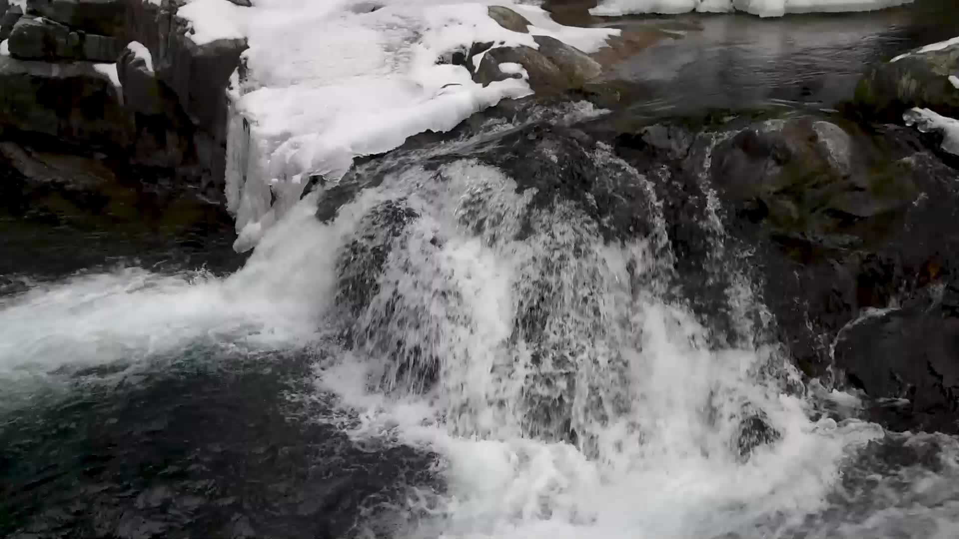 Aharbal waterfall in Kashmir, India