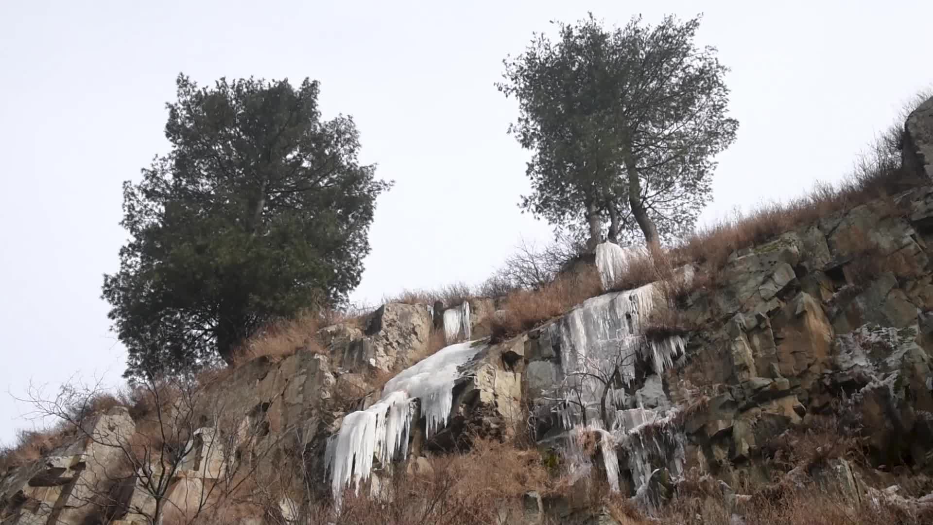Aharbal waterfall in Kashmir, India