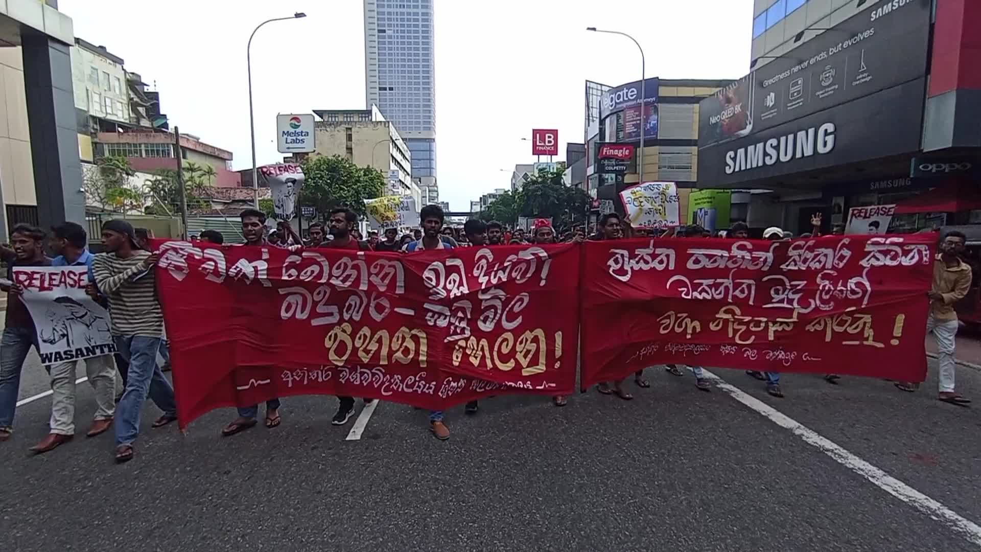 Protest In Colombo, Sri Lanka