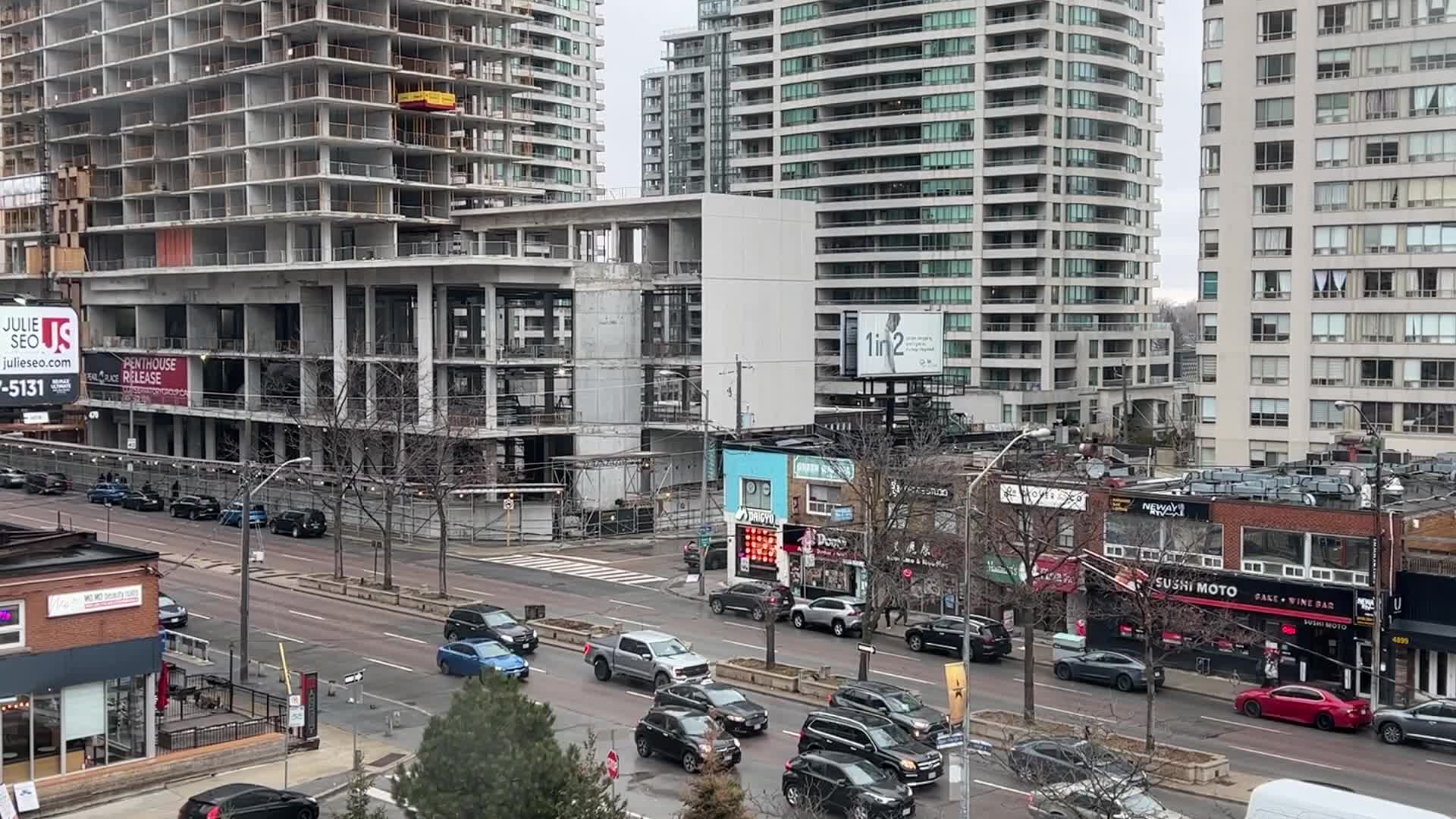 Time-lapse of traffic in Toronto