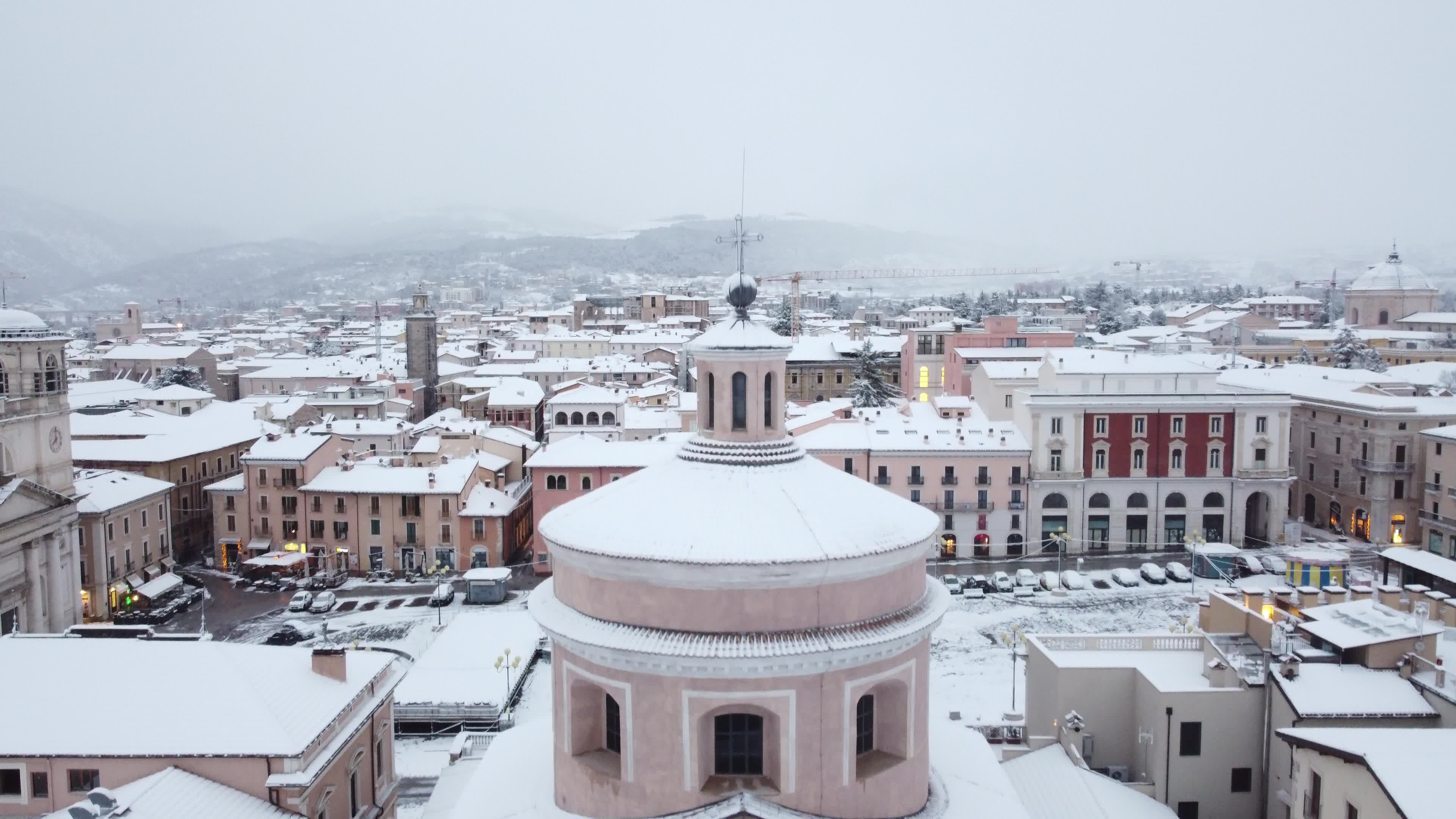 Schools Closed In L'Aquila Due To Snow