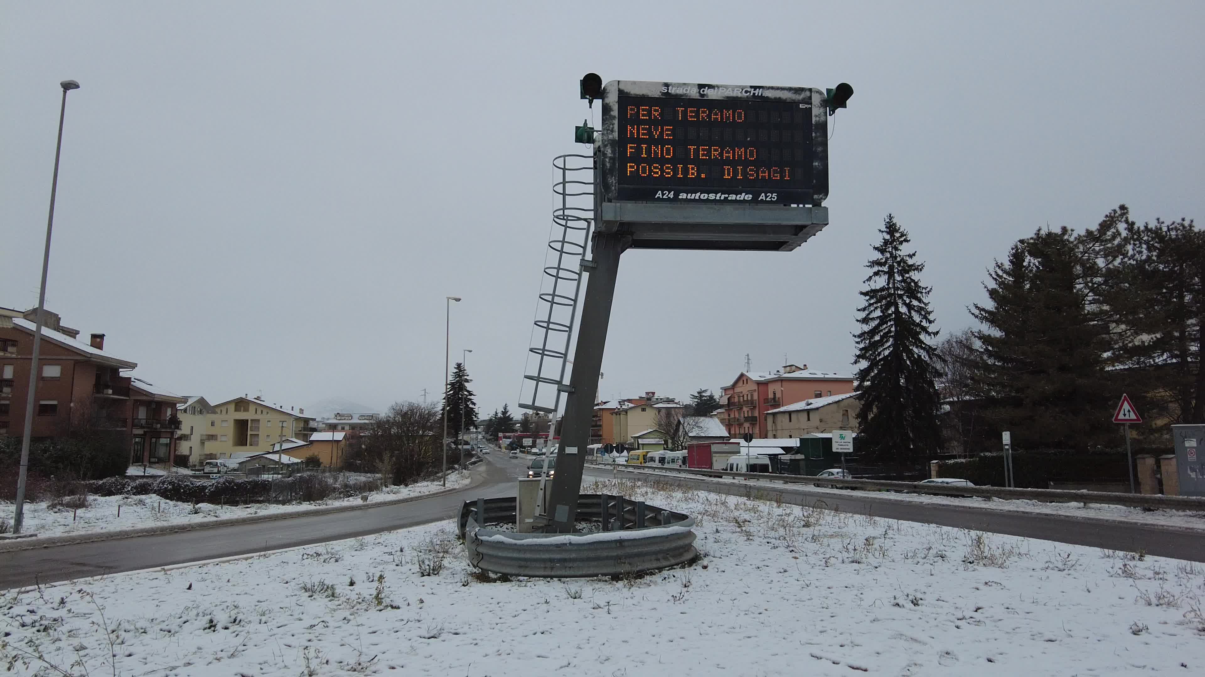 Snowfall And Bad Weather In Italy
