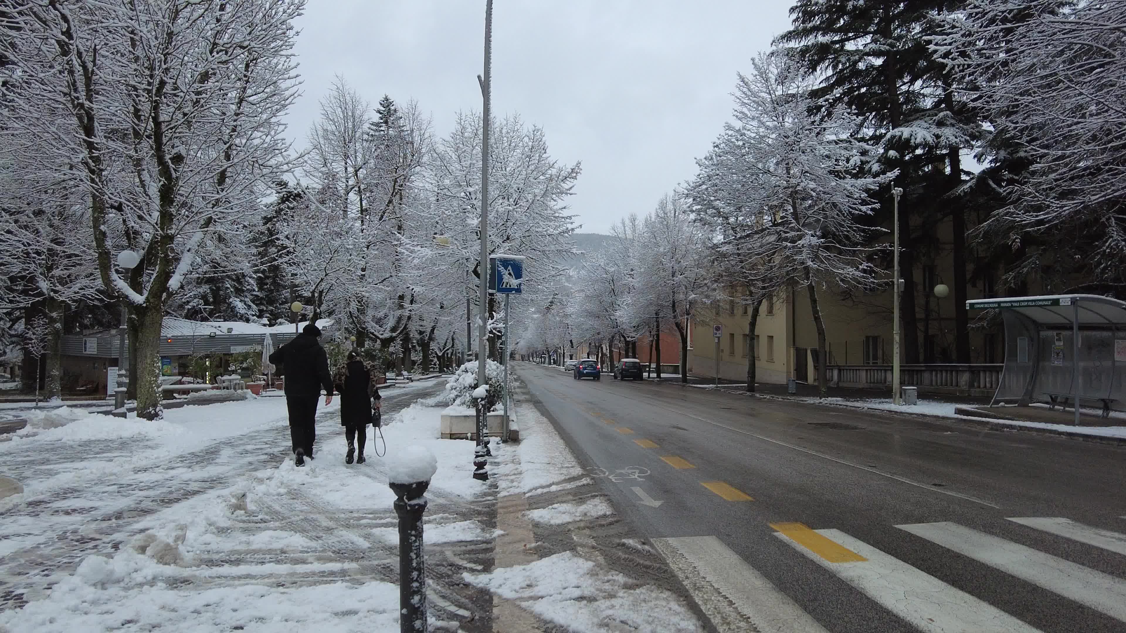 Snowfall And Bad Weather In Italy