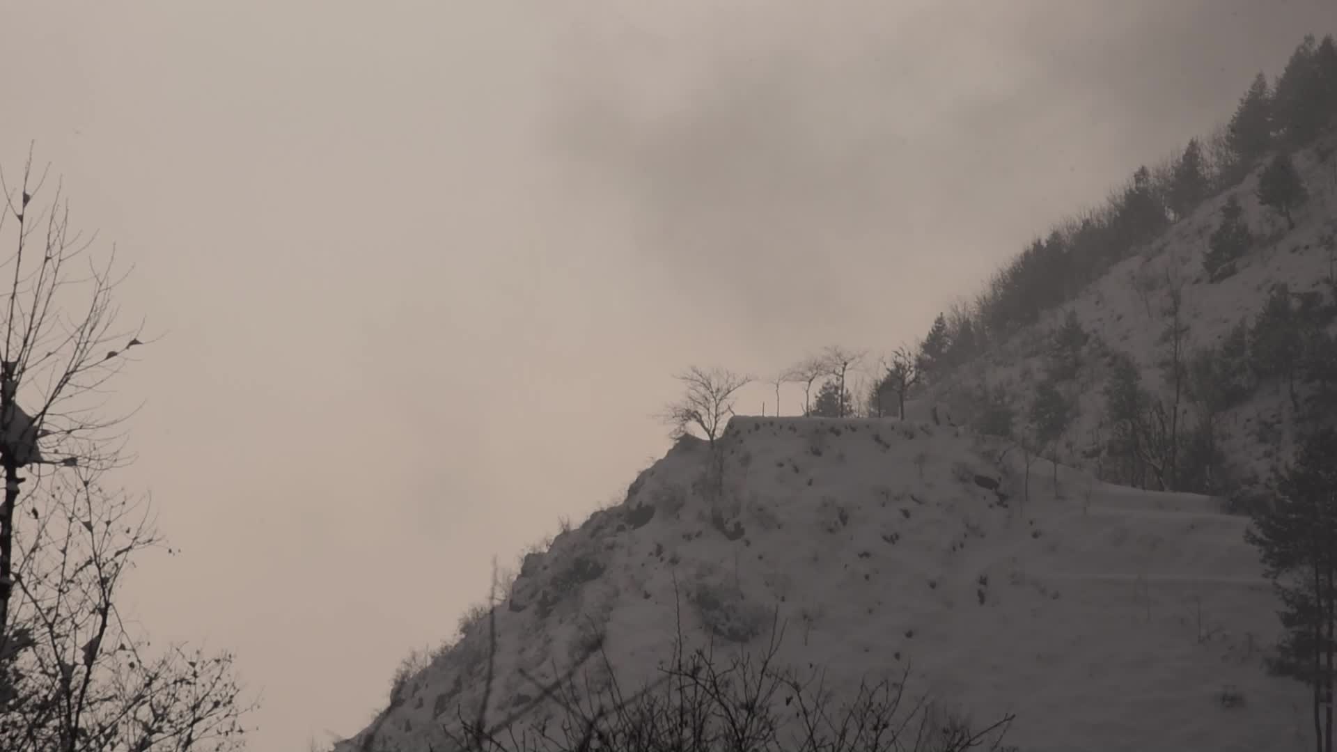 Heavy Snowfall in the outskirts of Srinagar Kashmir
