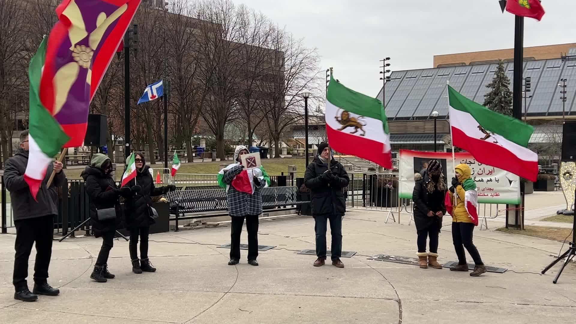 Rally In Support Of Anti-government Protesters In Iran