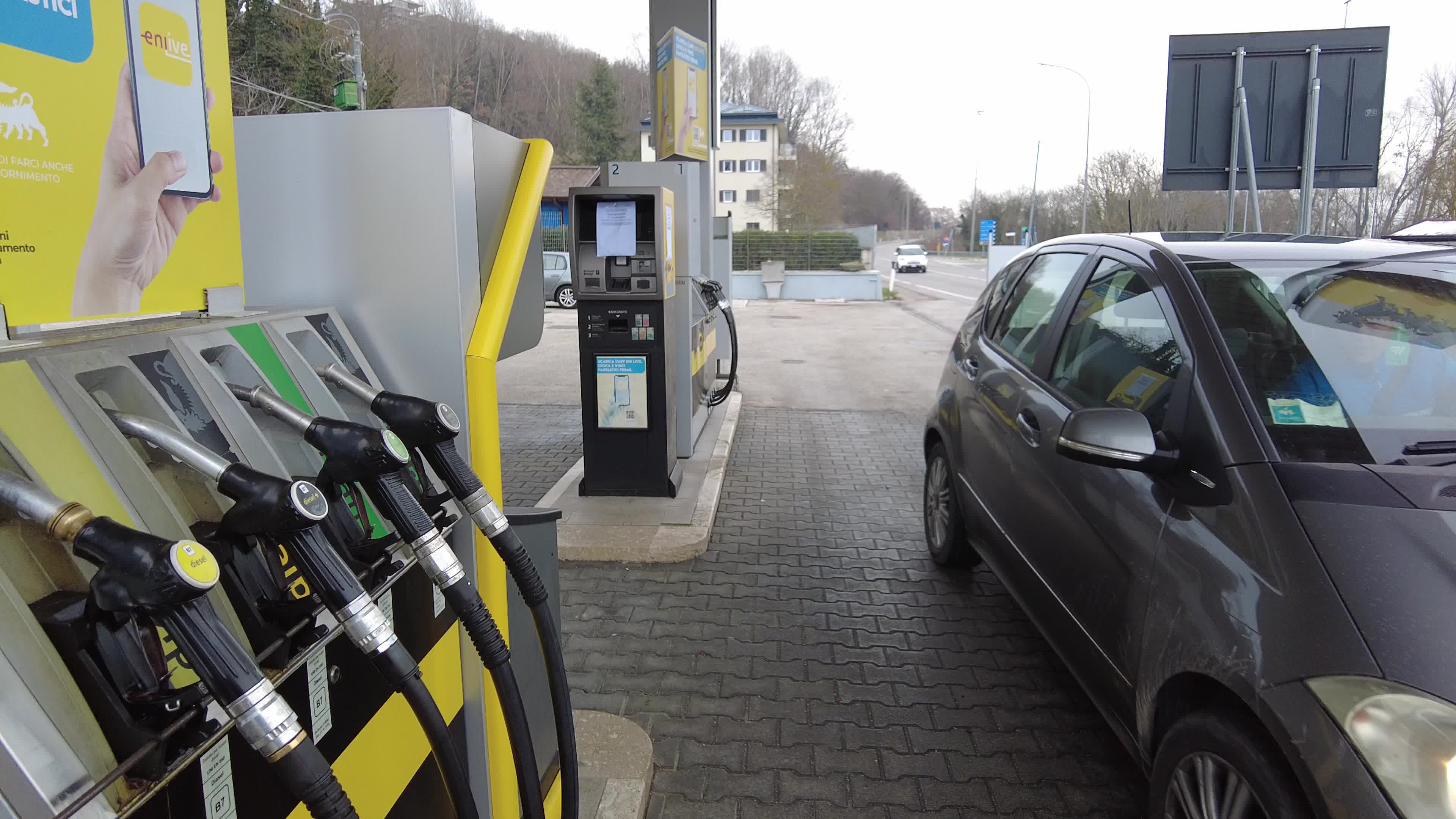 Gas Station Strike In Italy