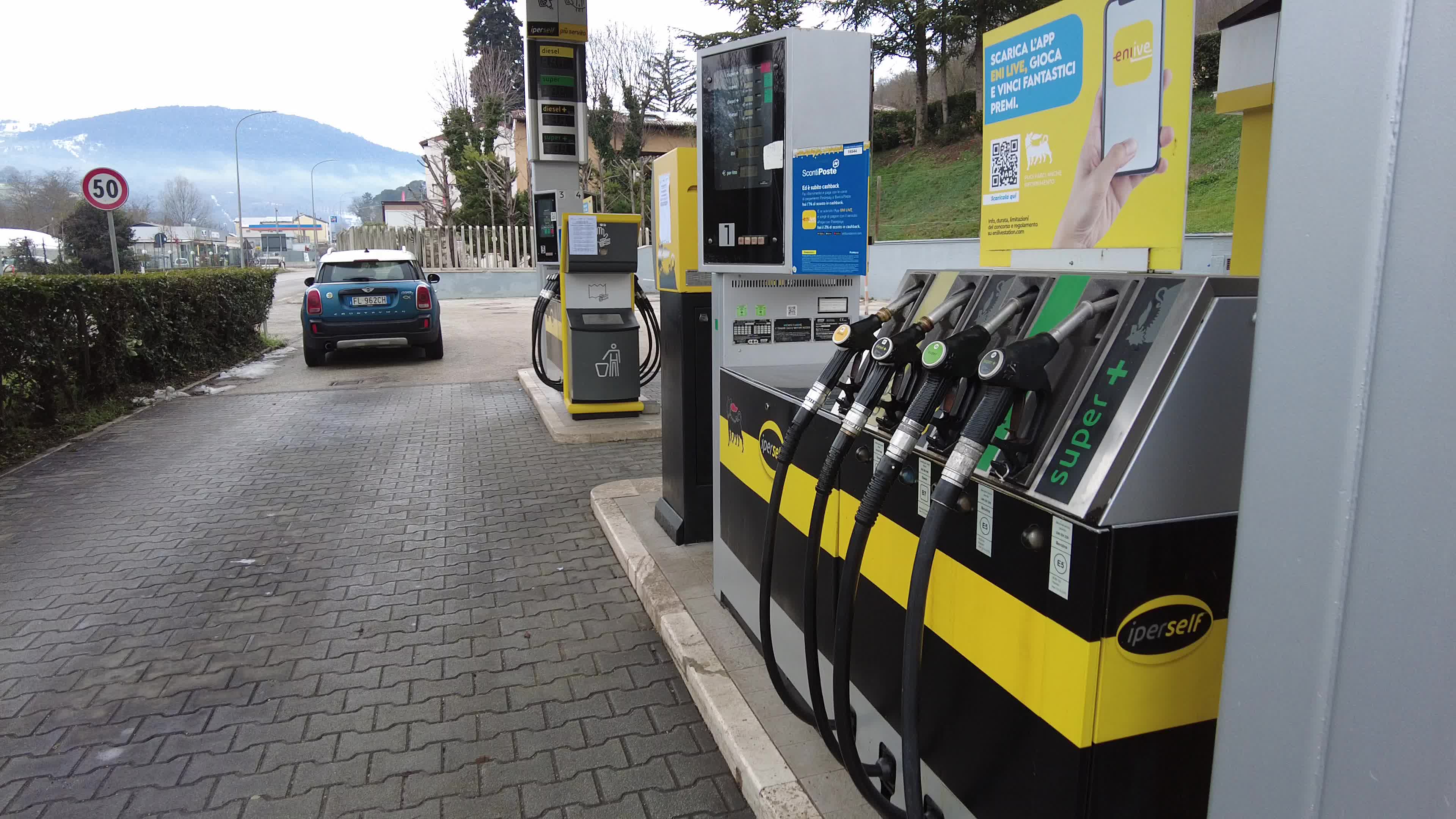 Gas Station Strike In Italy