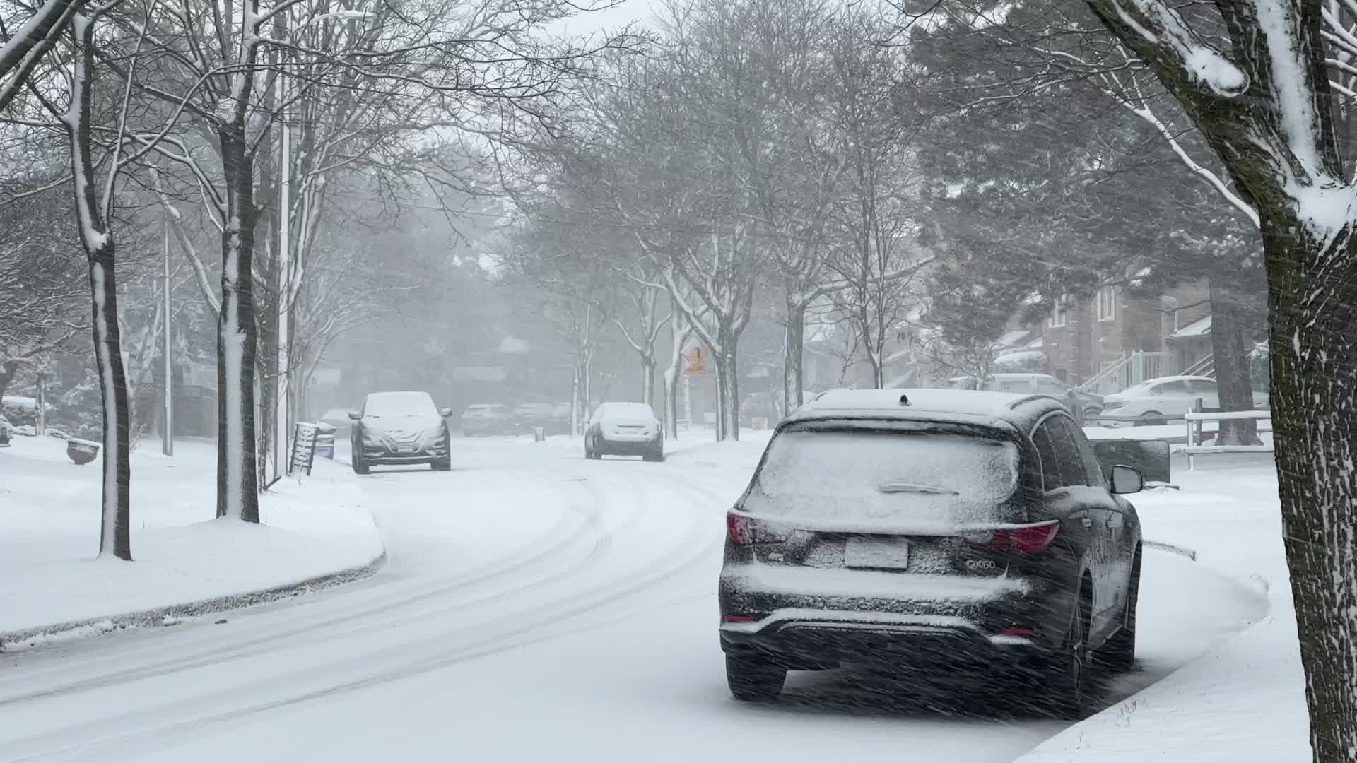 Toronto Gets Hit By Massive Winter Snowstorm