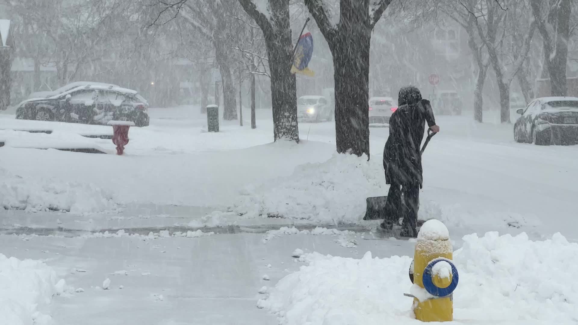 Toronto Gets Hit By Massive Winter Snowstorm