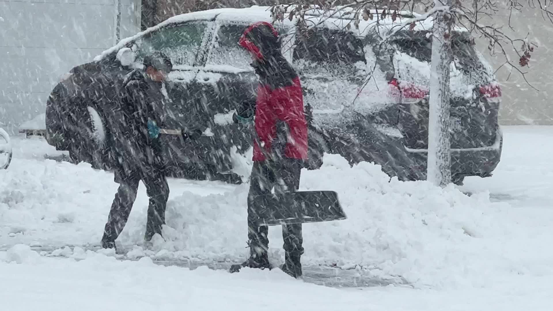 Toronto Gets Hit By Massive Winter Snowstorm