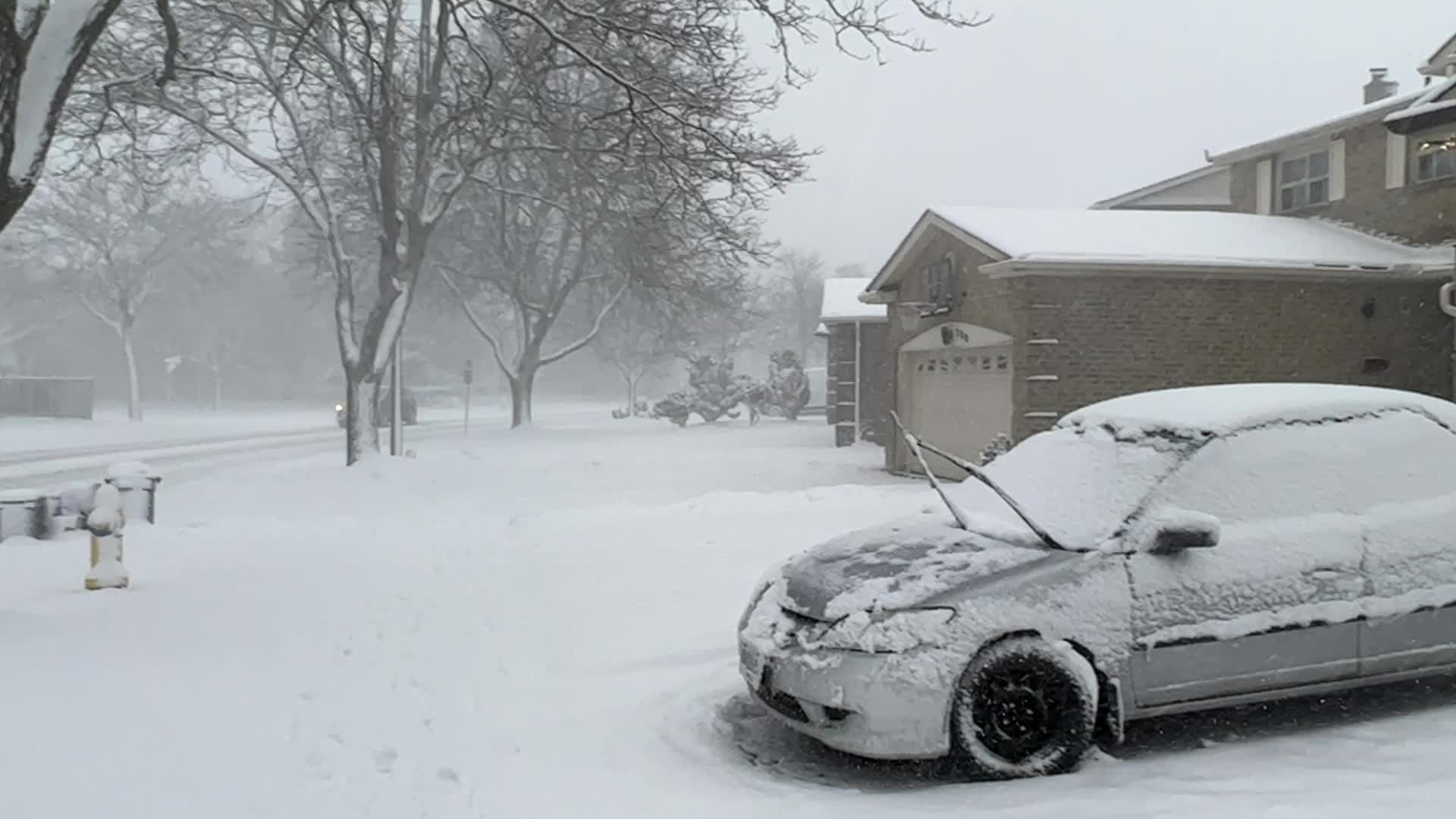 Toronto Gets Hit By Massive Winter Snowstorm
