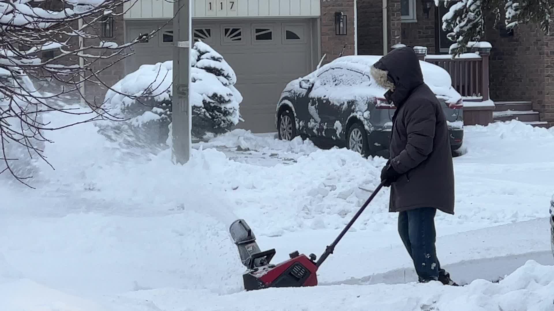 Toronto Gets Hit By Massive Winter Snowstorm