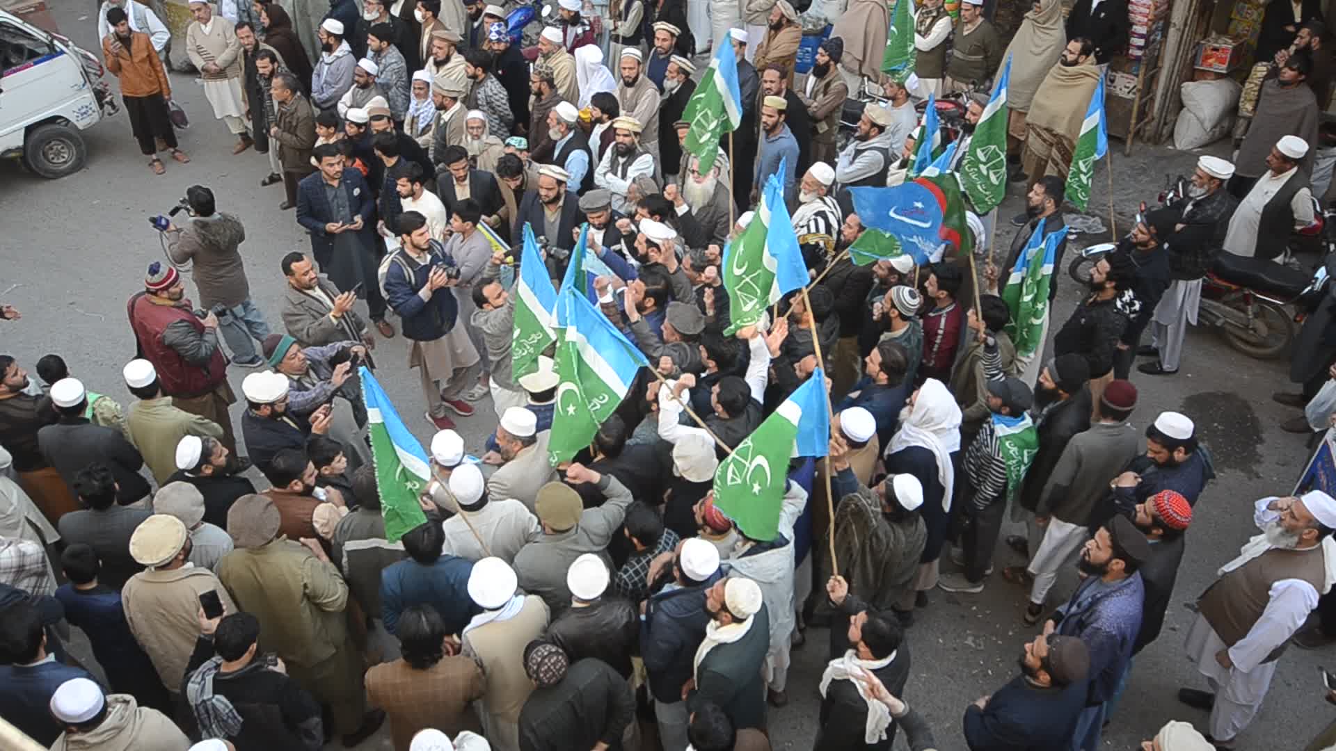 Islamic political party Jamaat-e-Islami protest against Sweden in Peshawar

