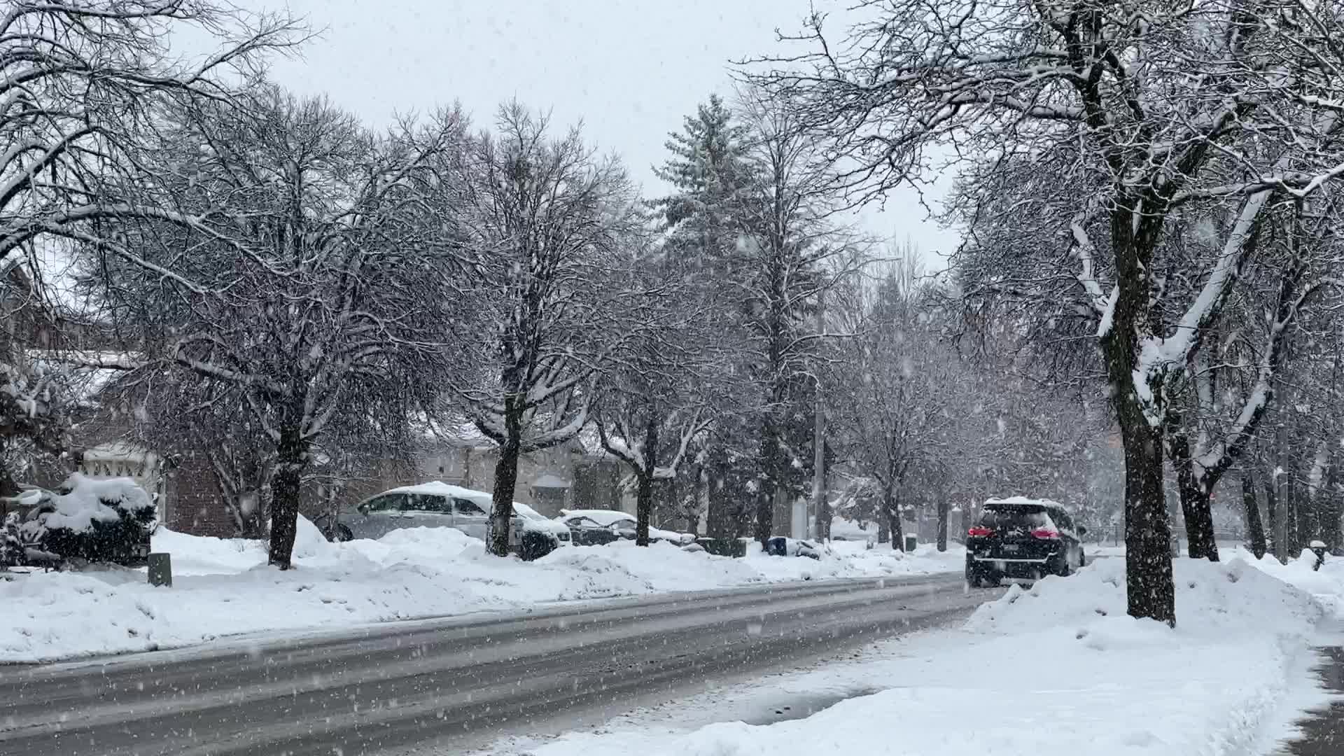 Heavy Snow Hits Toronto