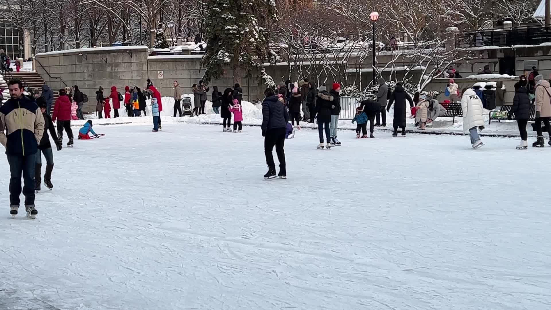 Daily life during Winter in Toronto