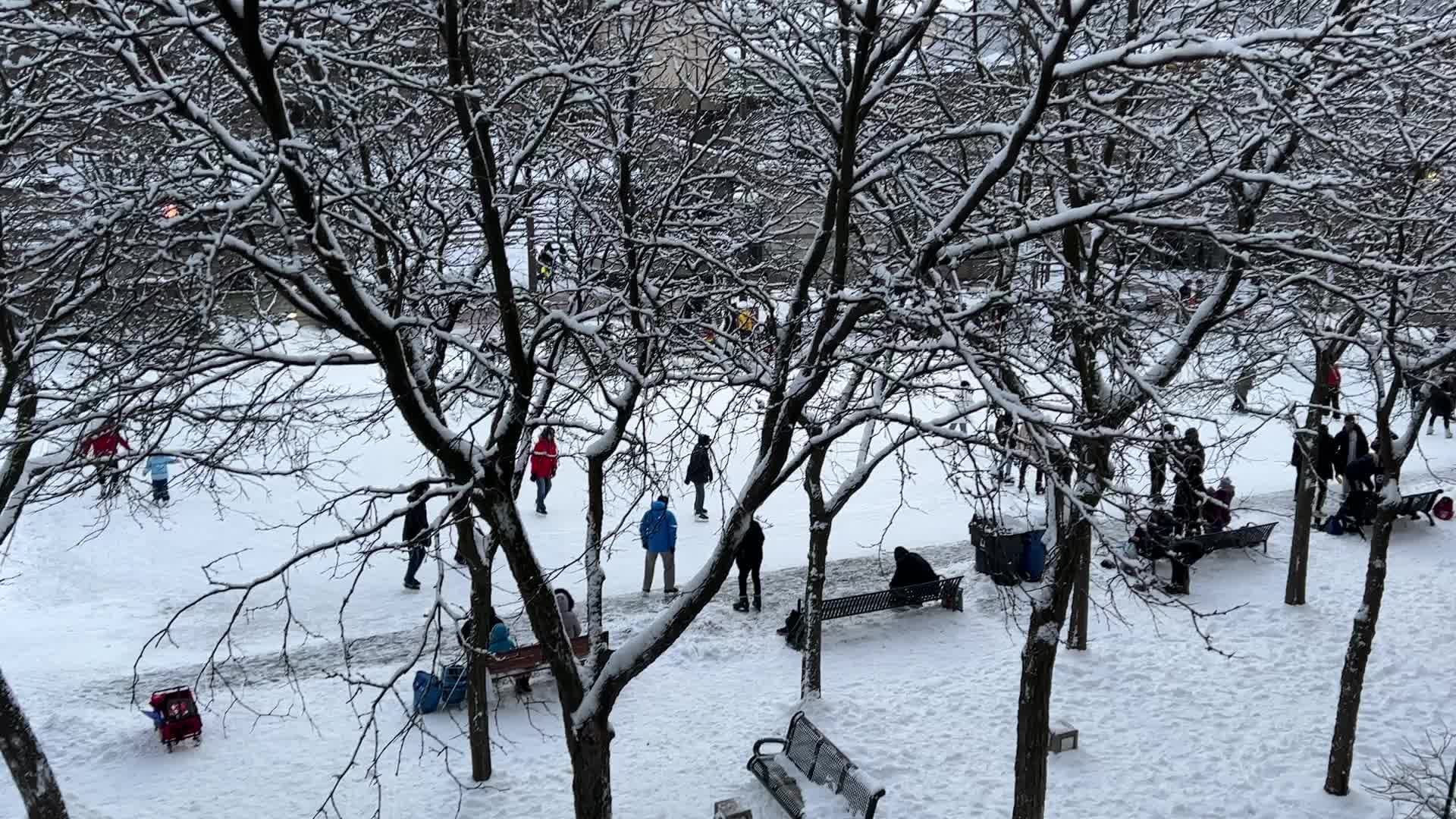 Daily life during Winter in Toronto
