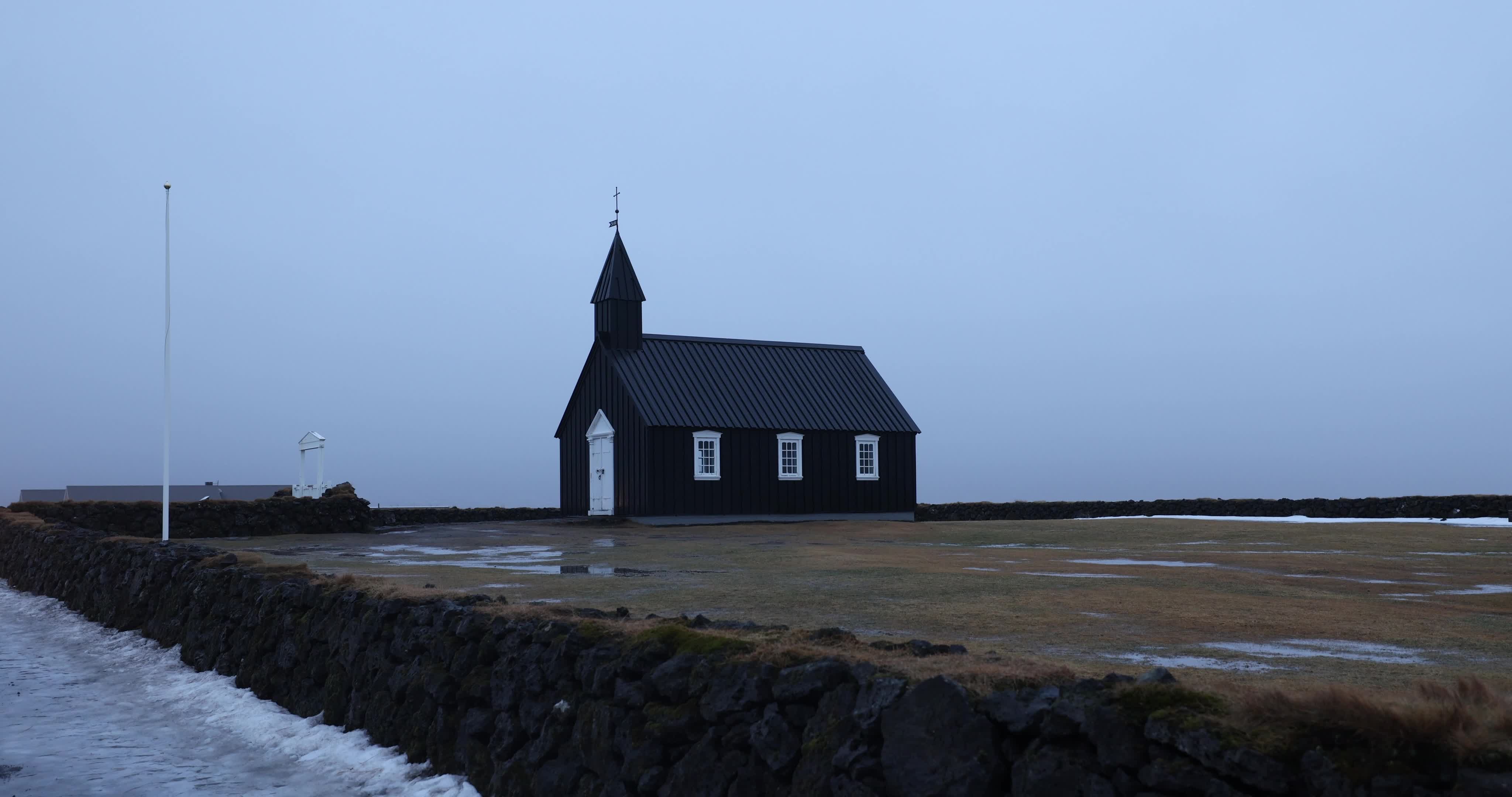 Black Church Of Búðirblack, Iceland