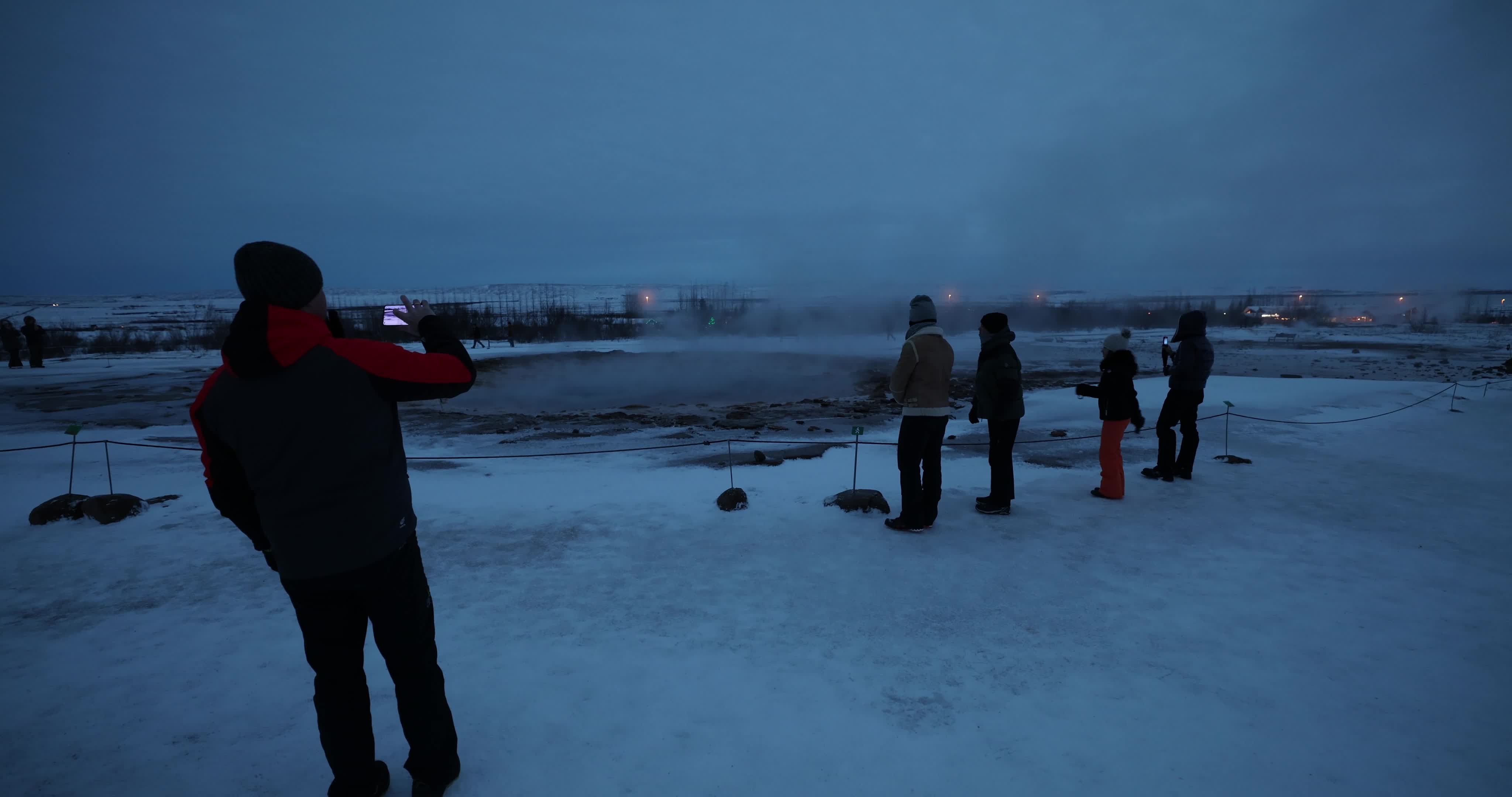 Geysir Geothermal Area In Iceland