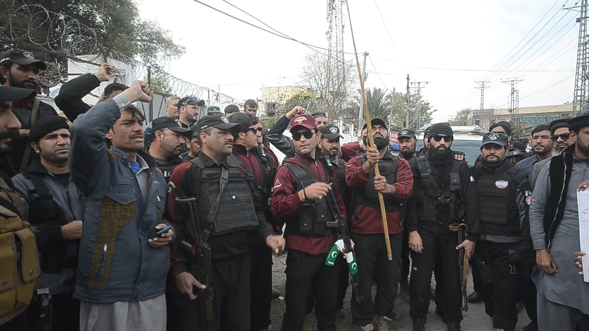Protest against militancy and deteriorating security situation in Peshawar
