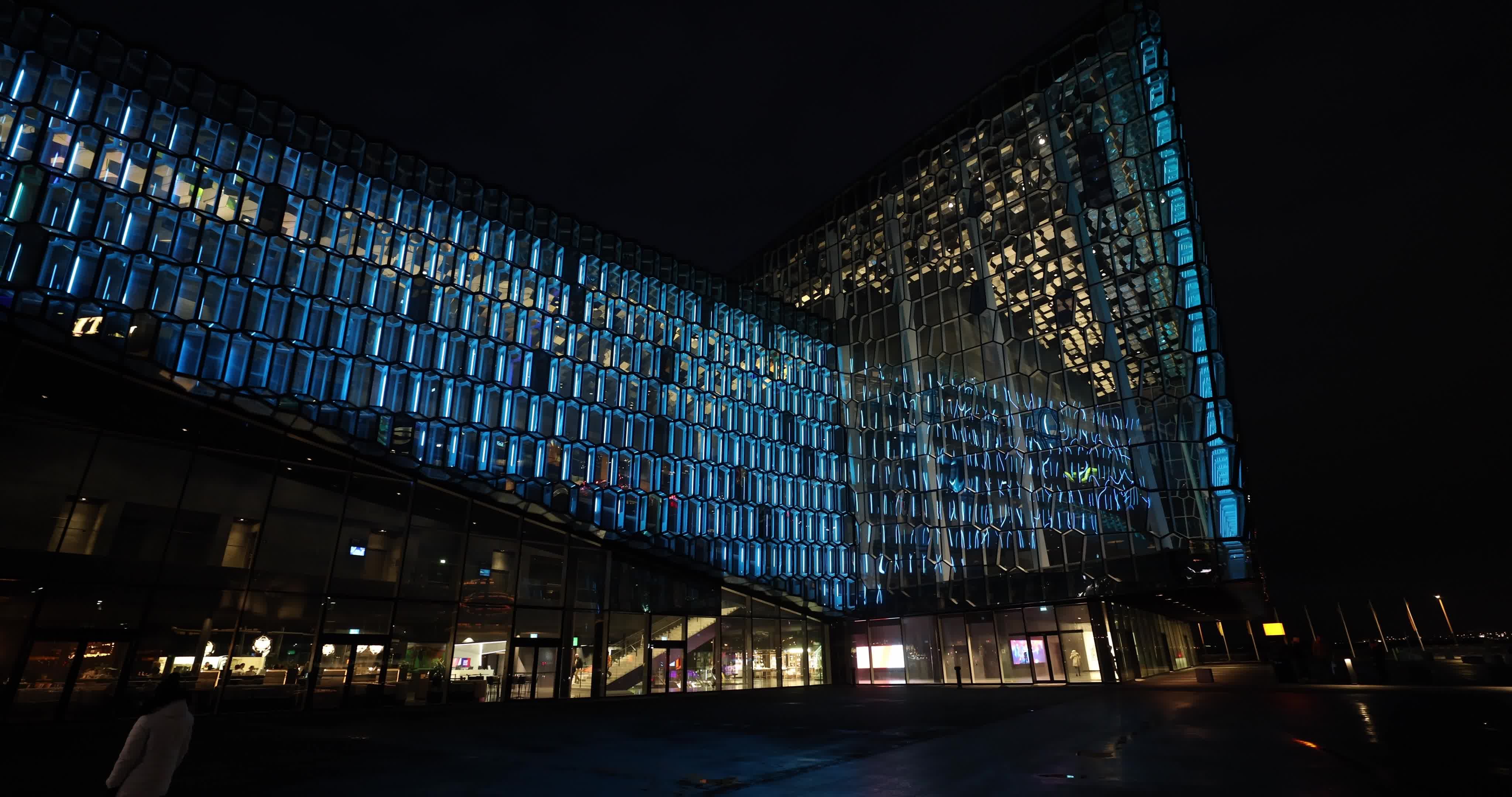 Harpa Concert Hall in Reykjavik, Iceland
