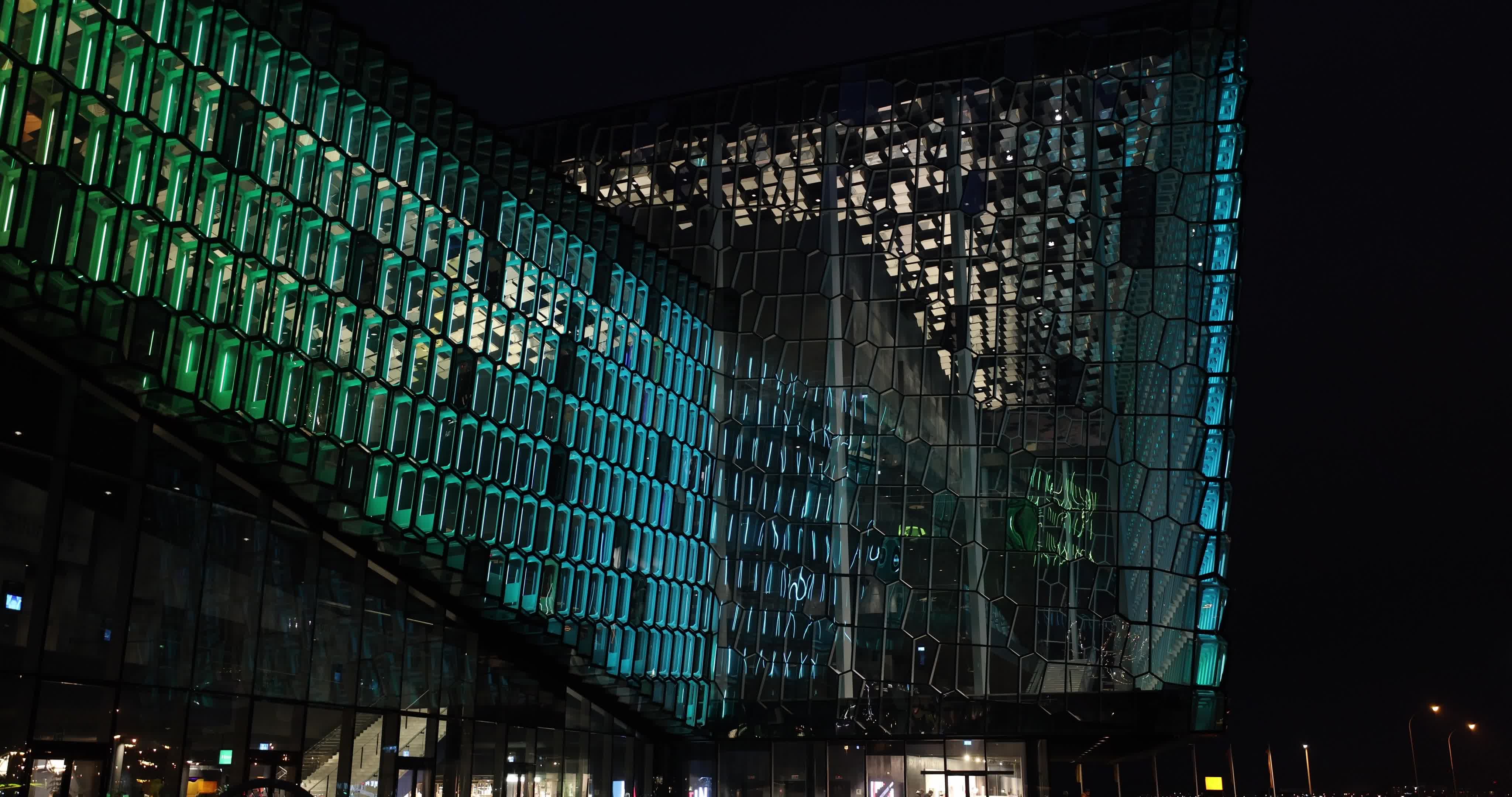 Harpa Concert Hall in Reykjavik, Iceland