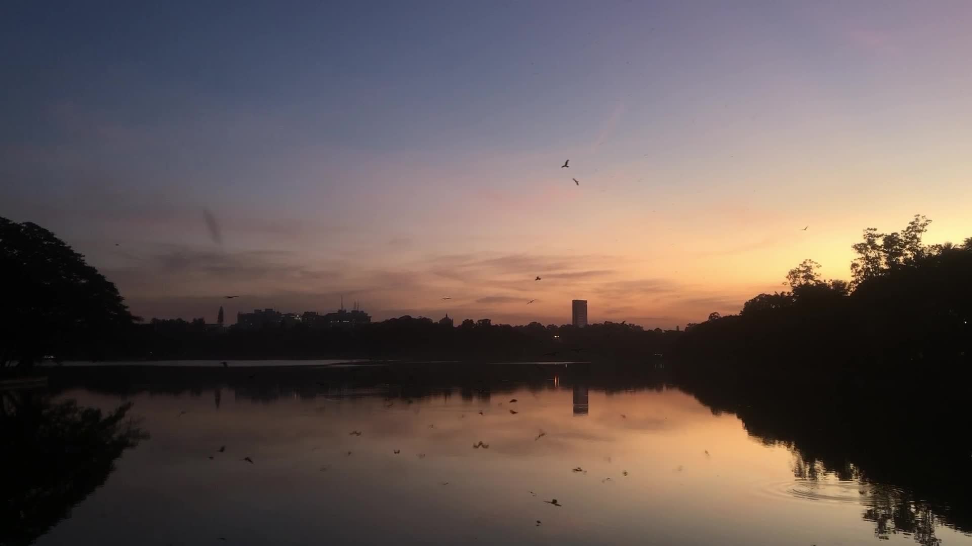 Sunset in Bangalore, Karnataka, India