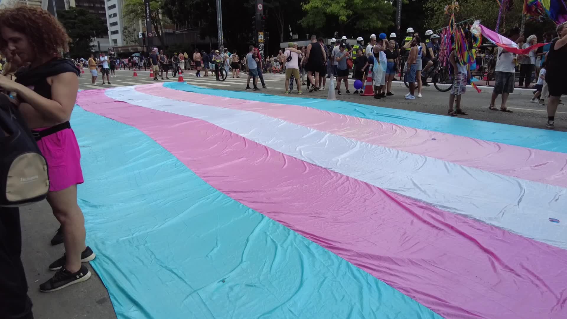 March In Celebration Of The World Day Of Transgender Visibility In Sao Paulo
