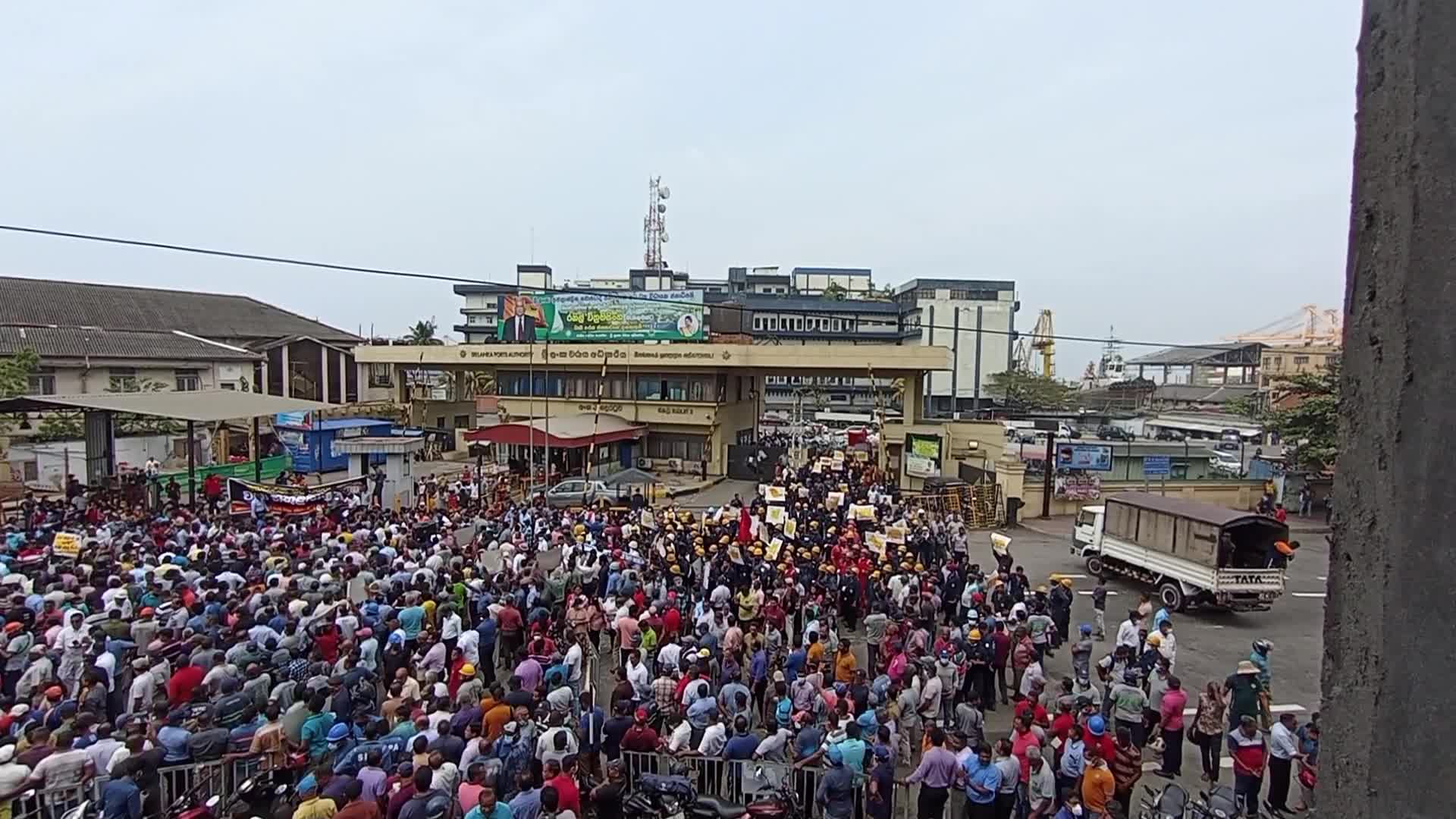 Protest in Colombo, Sri Lanka