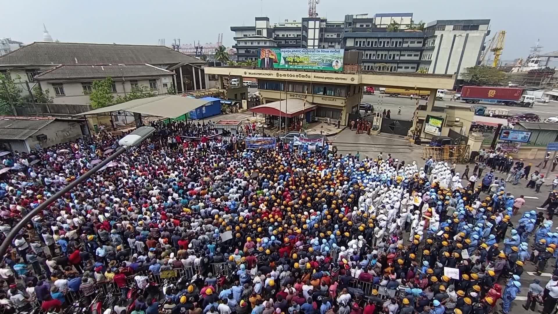 Protest in Colombo, Sri Lanka
