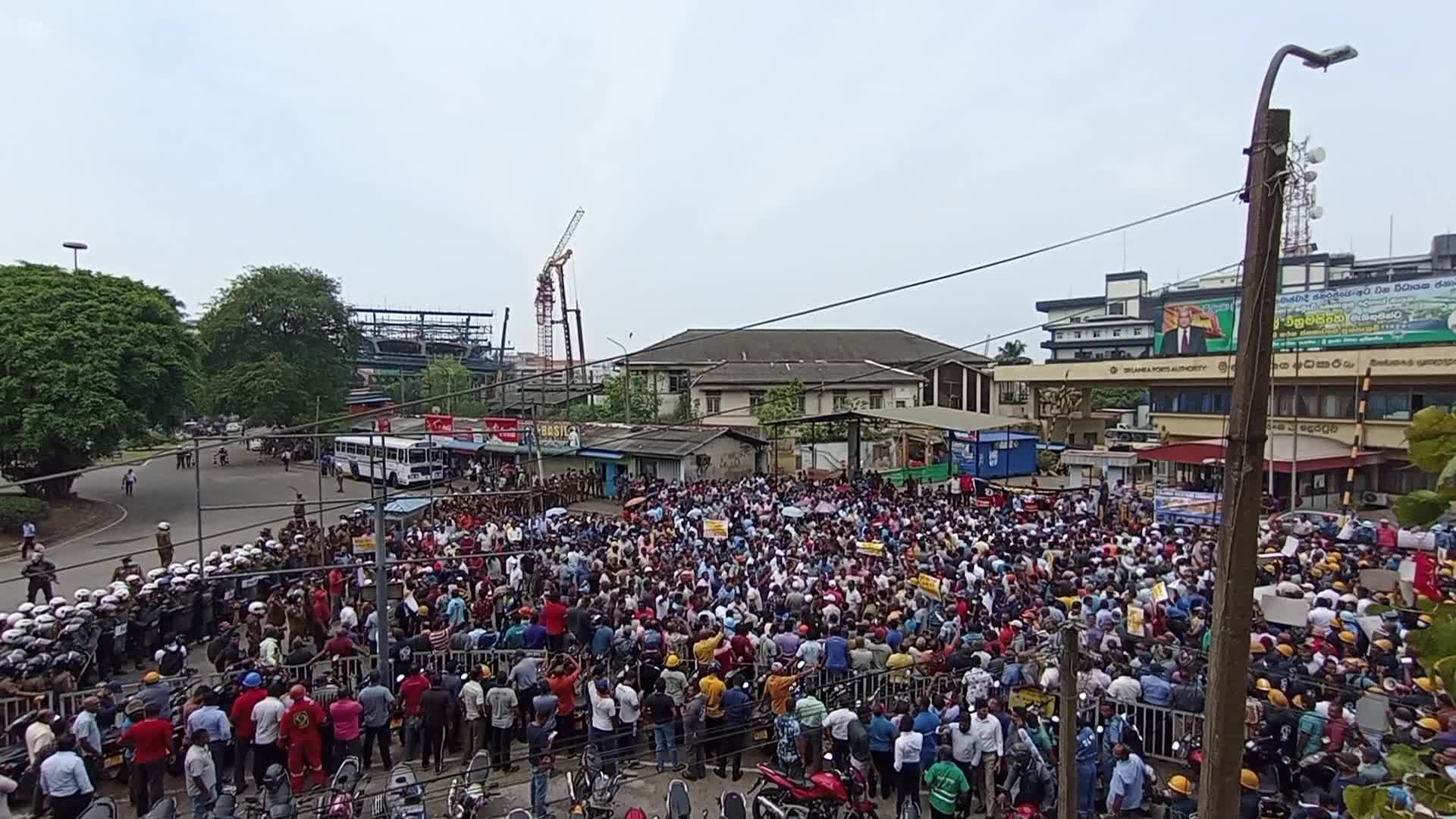 Protest in Colombo, Sri Lanka