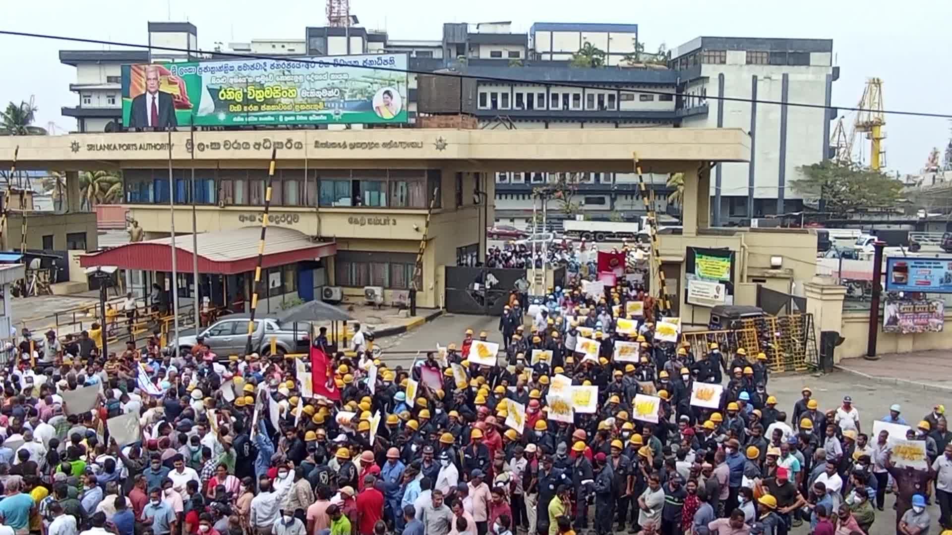 Protest in Colombo, Sri Lanka