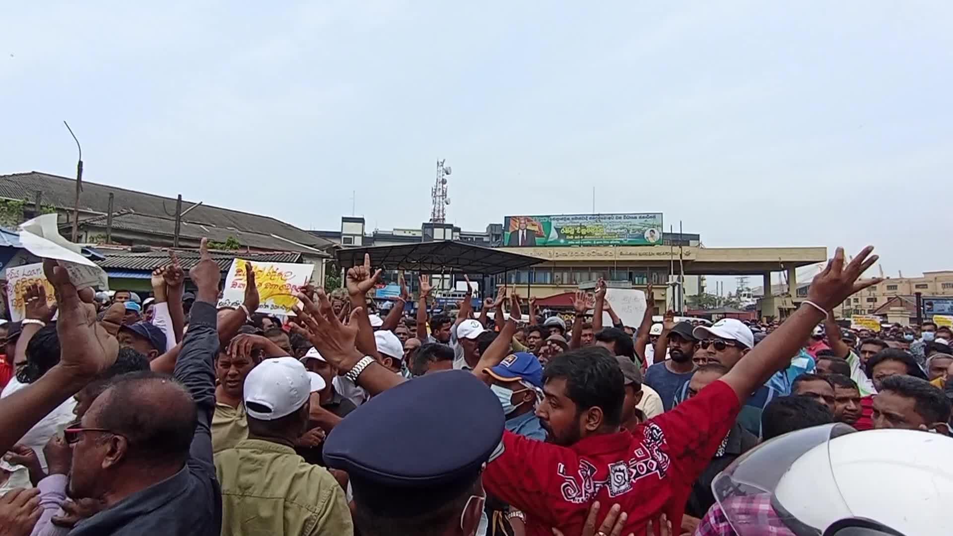 Protest in Colombo, Sri Lanka