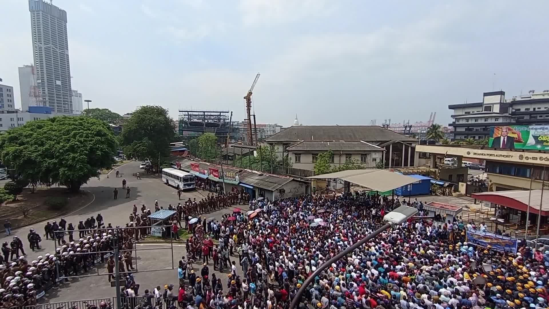 Protest in Colombo, Sri Lanka